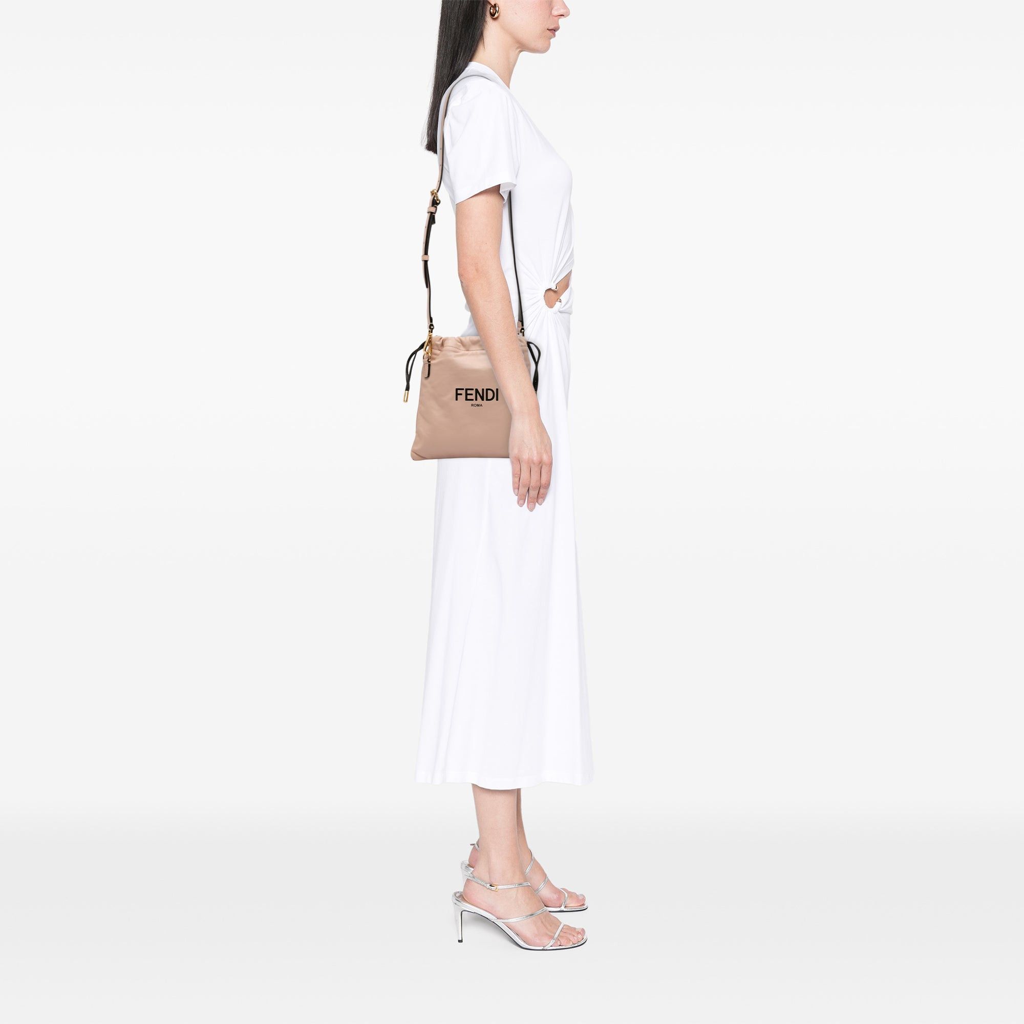 Fendi Small Calfskin Roma Drawstring Crossbody Size ONE SIZE - 6 Thumbnail