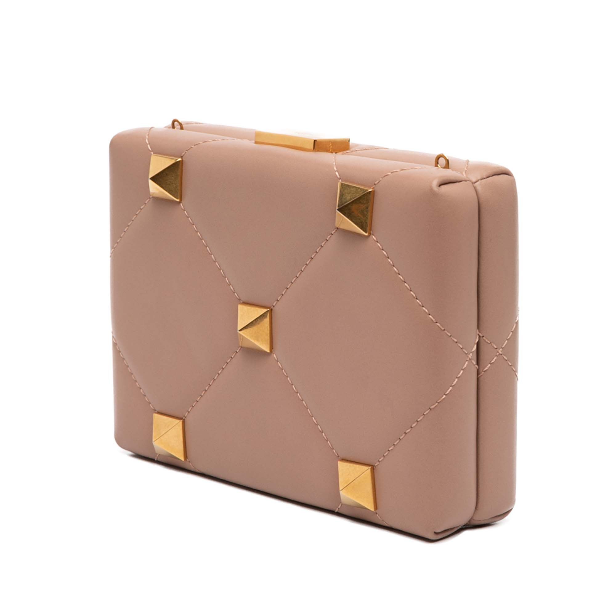 Valentino Calfskin Roman Stud Box Clutch on Strap Size ONE SIZE - 2 Thumbnail
