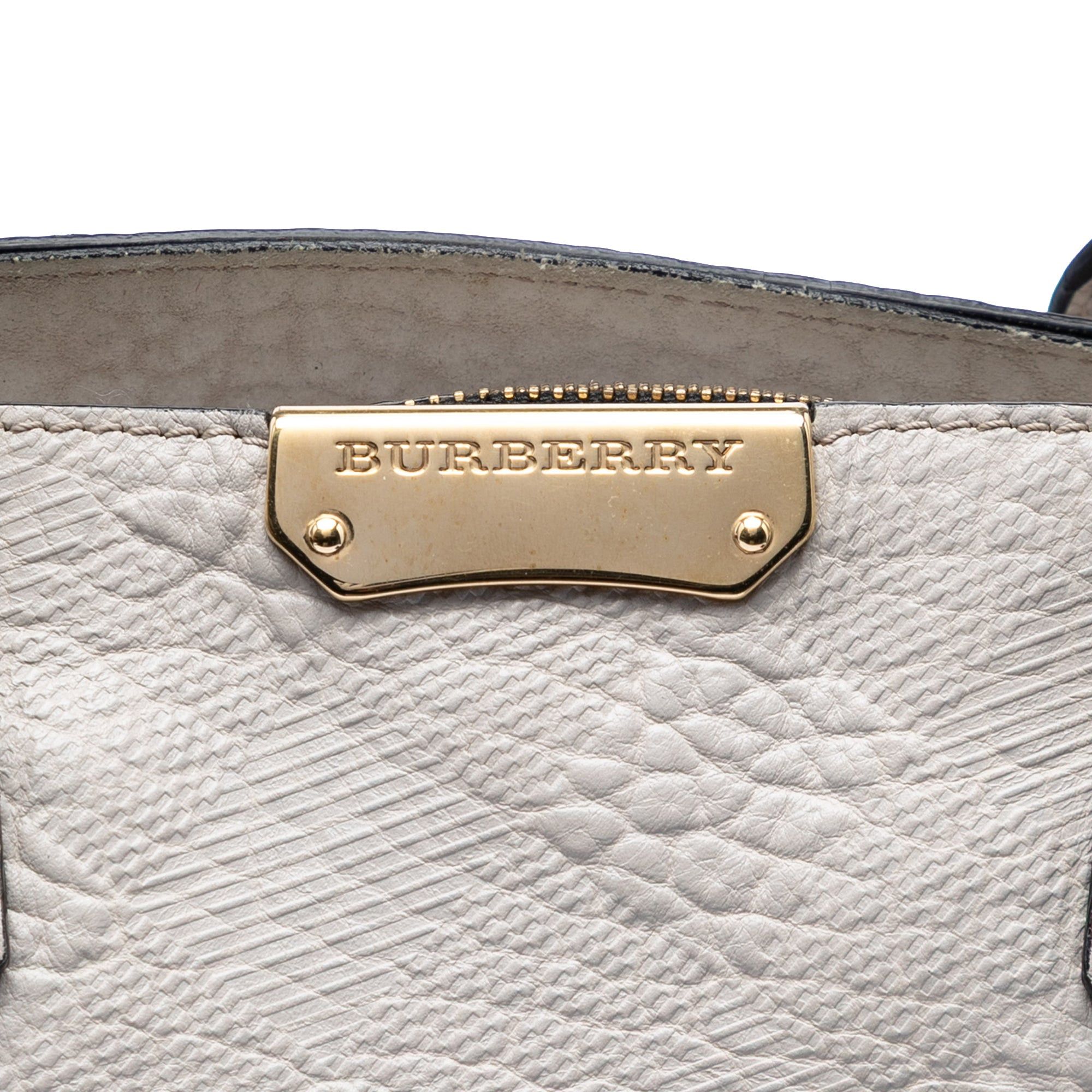 Burberry Embossed Leather Dewsbury Satchel Size ONE SIZE - 5 Thumbnail