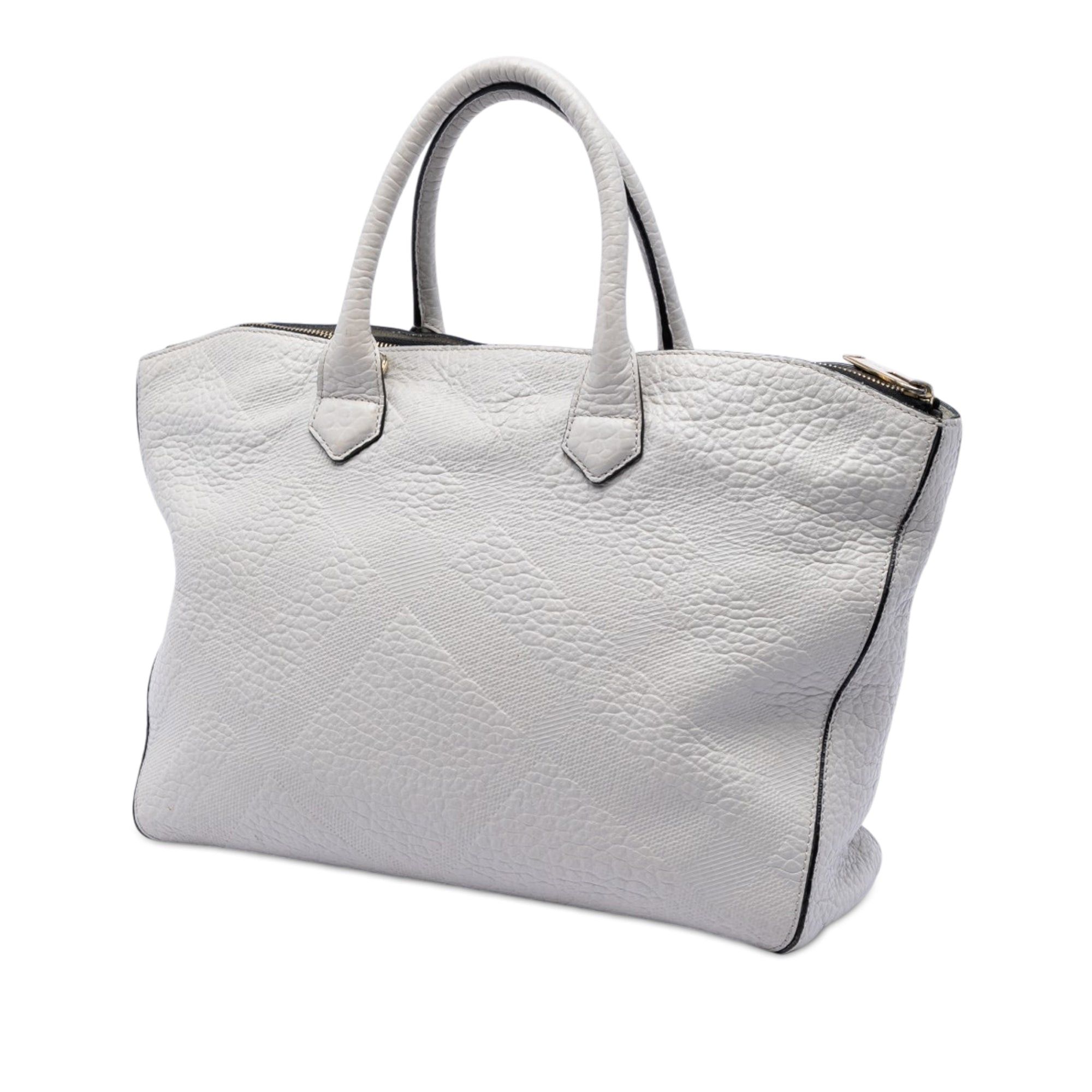 Burberry Embossed Leather Dewsbury Satchel Size ONE SIZE - 2 Thumbnail