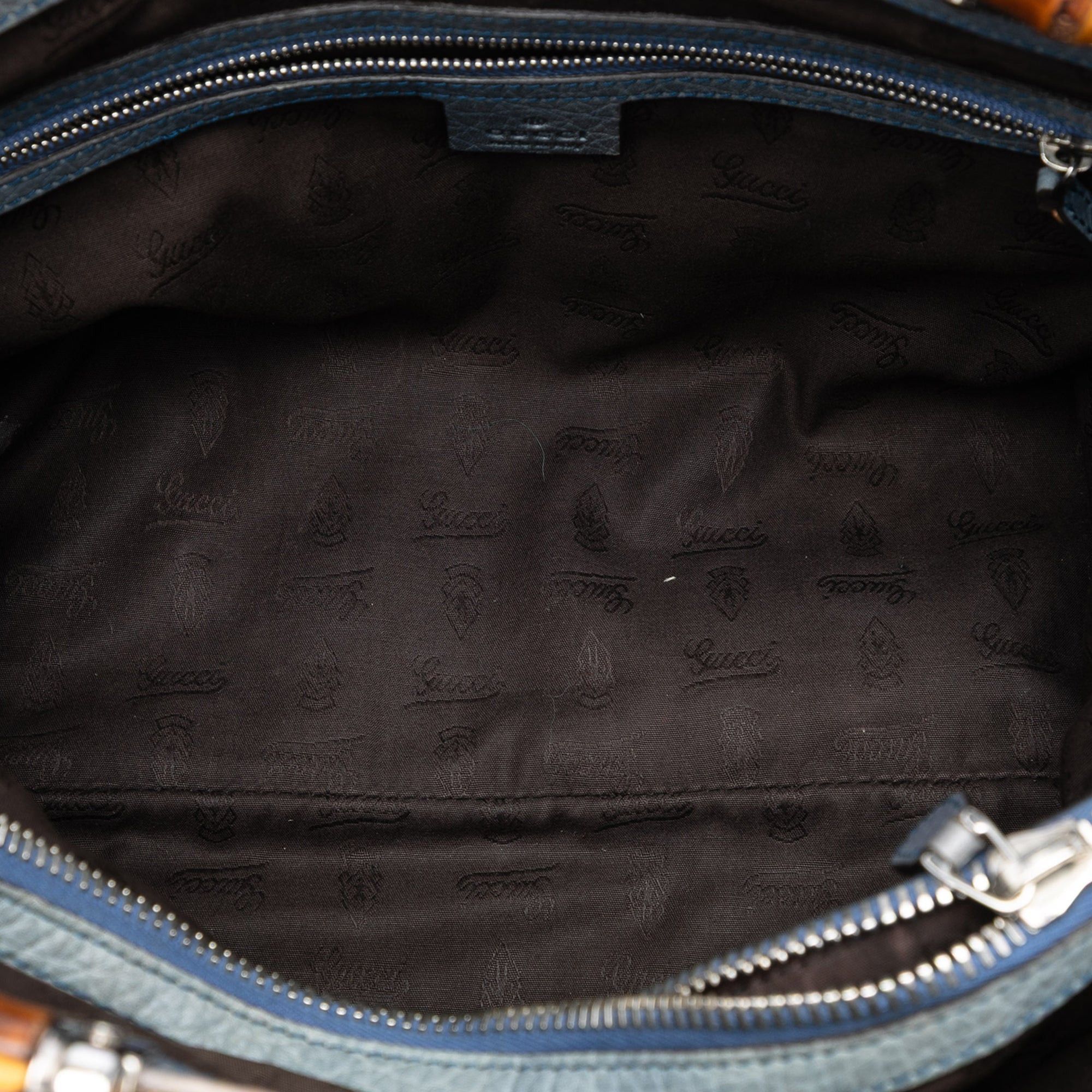 Gucci Medium GG Canvas Bamboo Libeccio Tote Size ONE SIZE - 4 Thumbnail