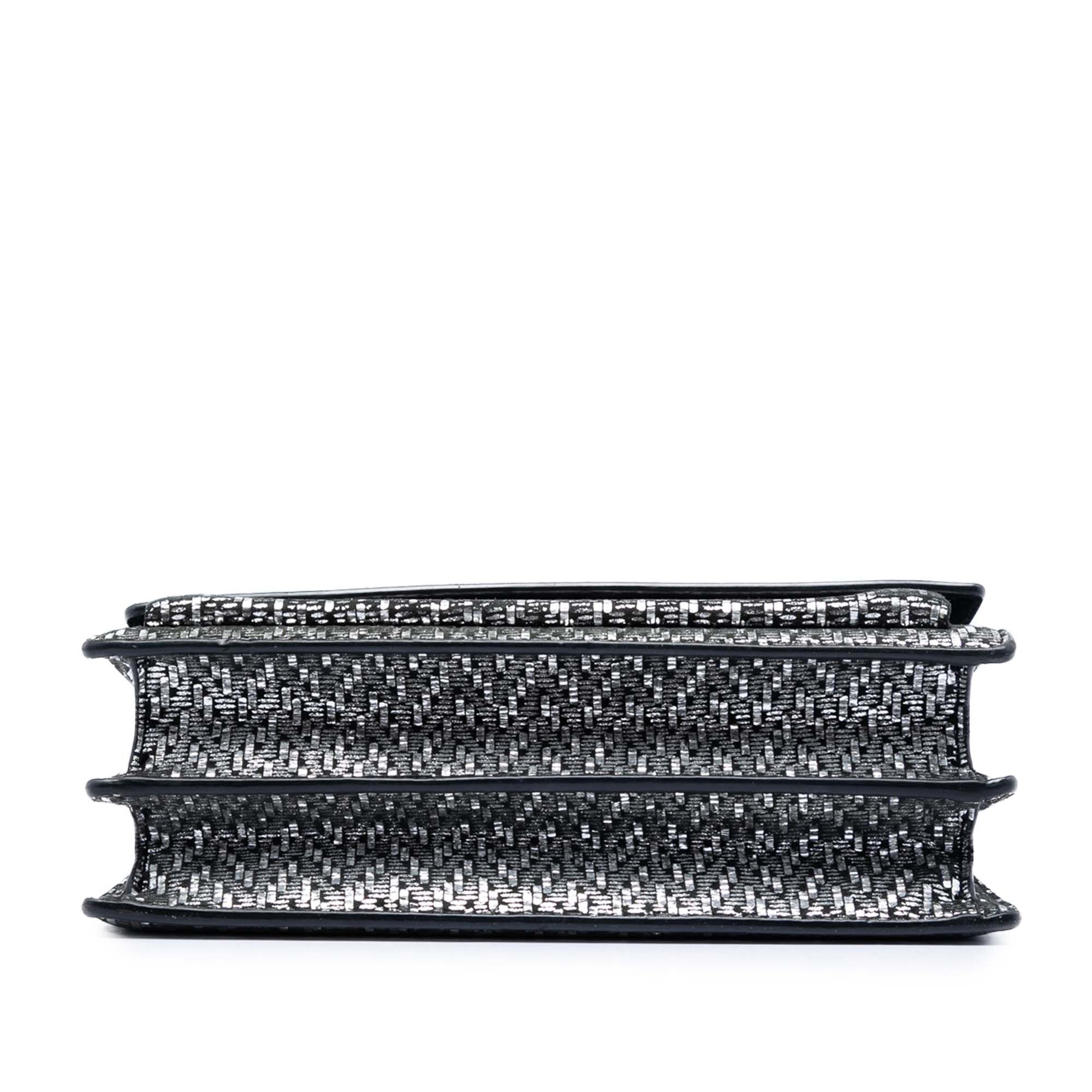 Saint Laurent Paris Medium Metallic Woven Leather Monogram Sunset Crossbody Size ONE SIZE - 3 Thumbnail