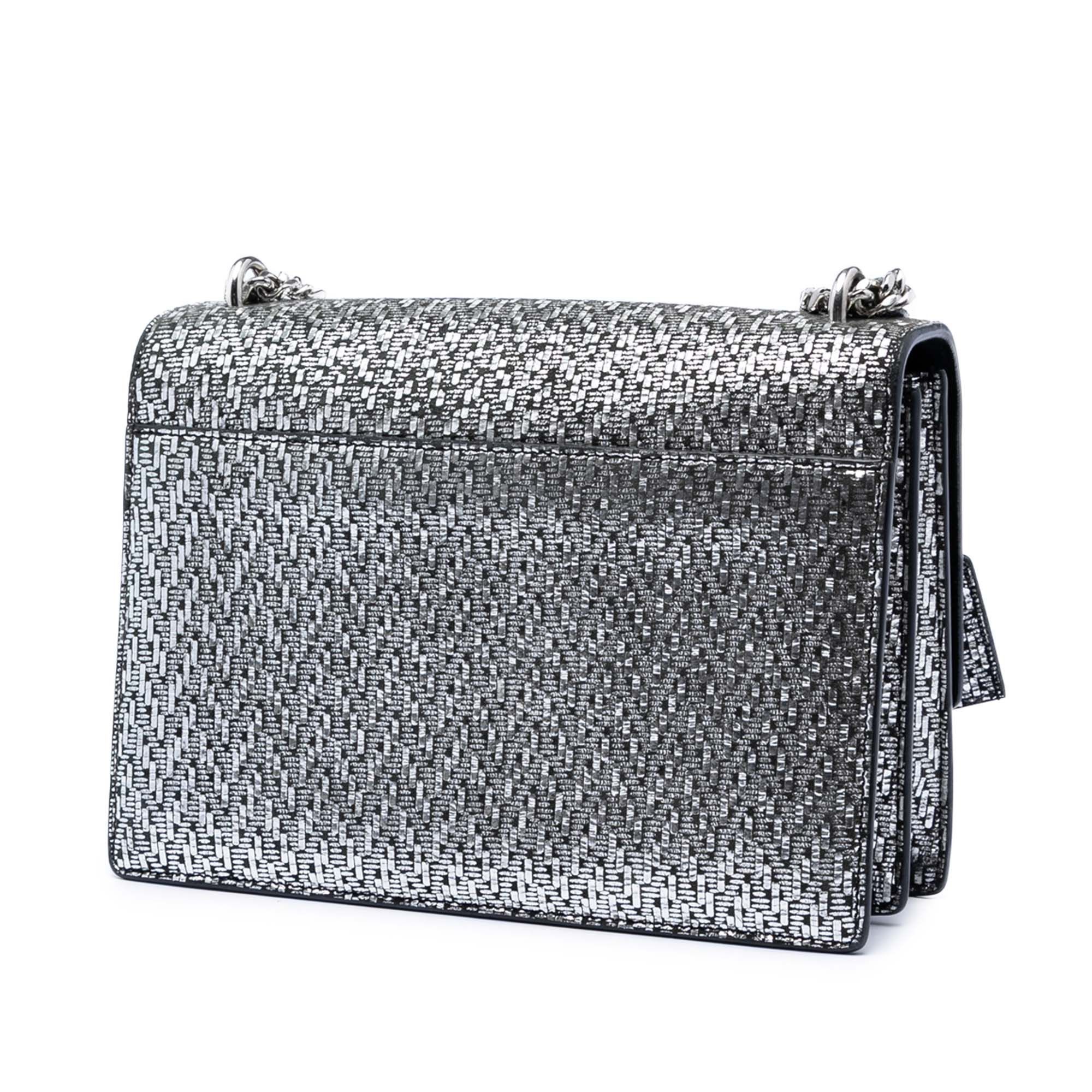 Saint Laurent Paris Medium Metallic Woven Leather Monogram Sunset Crossbody Size ONE SIZE - 2 Thumbnail