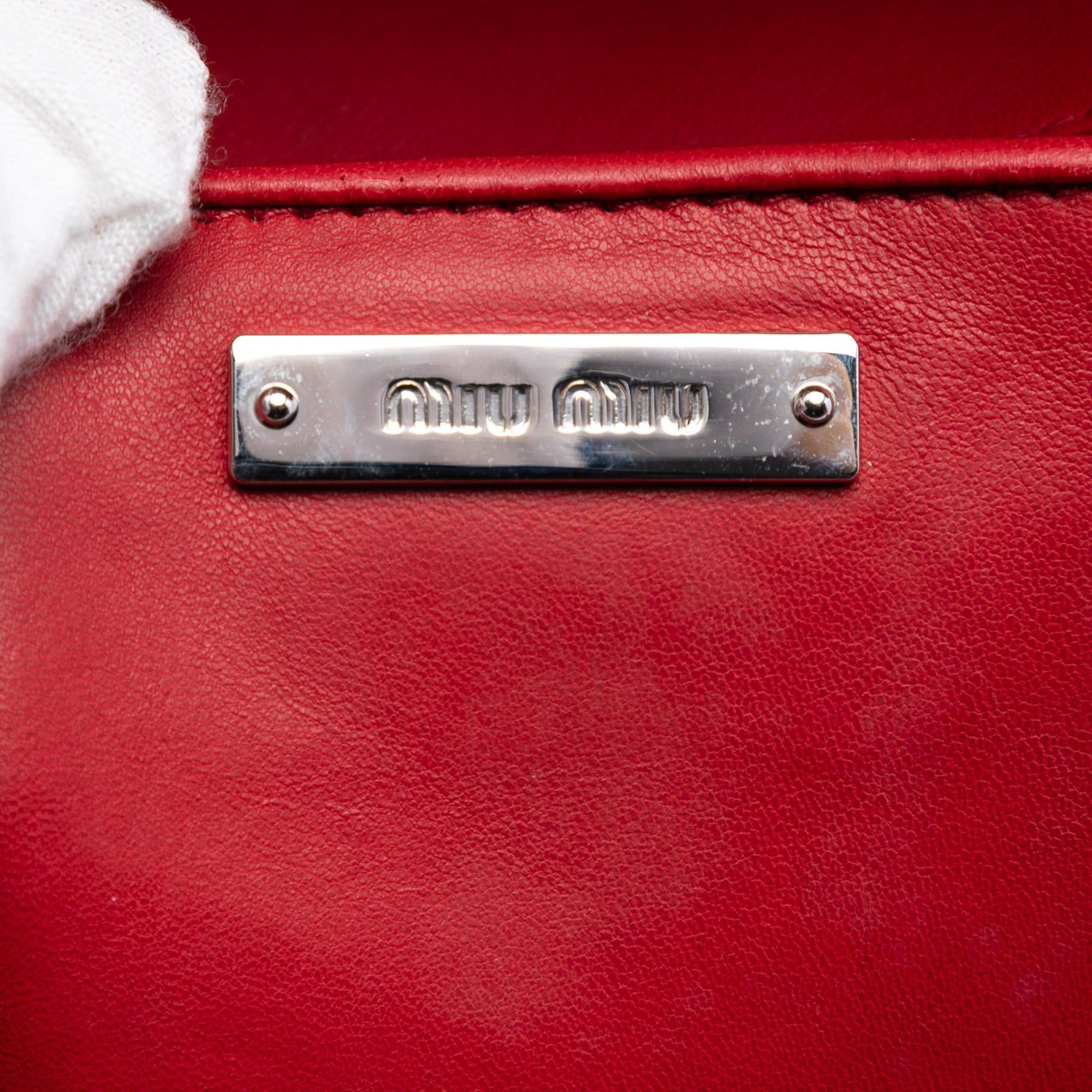 Miu Miu Matelasse Nylon Crystal Chain Satchel Size ONE SIZE - 5 Thumbnail