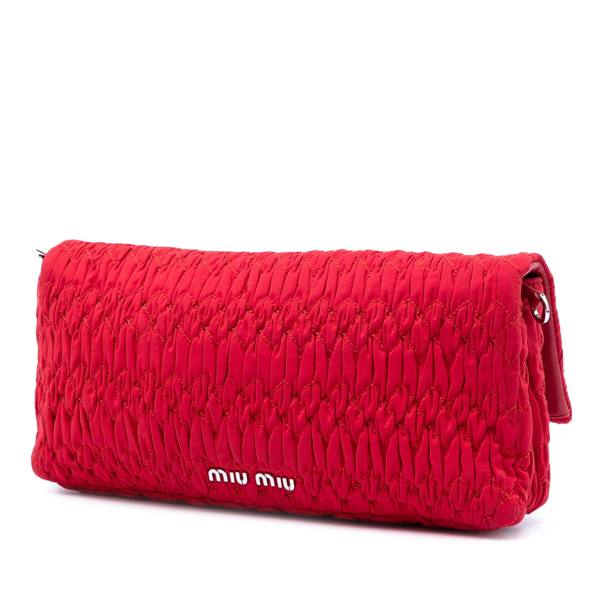 Miu Miu Matelasse Nylon Crystal Chain Satchel Size ONE SIZE - 2 Thumbnail