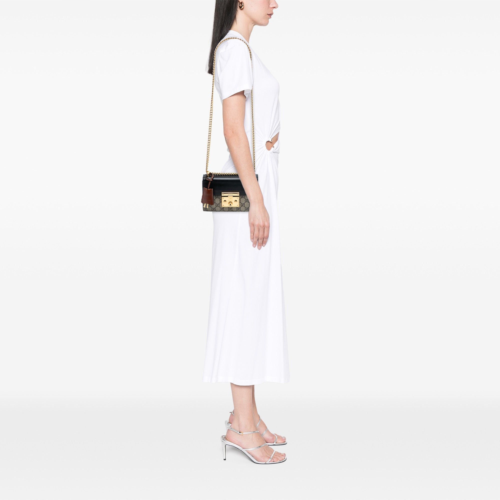 Gucci Small GG Supreme Padlock Crossbody Size ONE SIZE - 7 Thumbnail