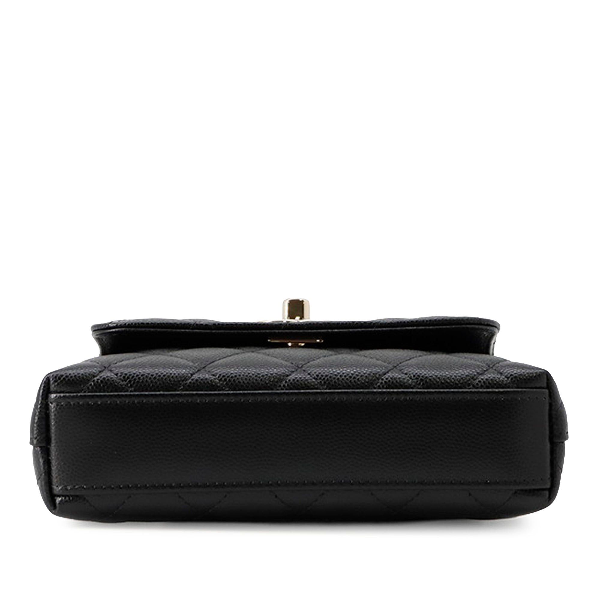 Chanel Extra Mini Quilted Caviar Coco Top Handle Bag Size ONE SIZE - 3 Thumbnail
