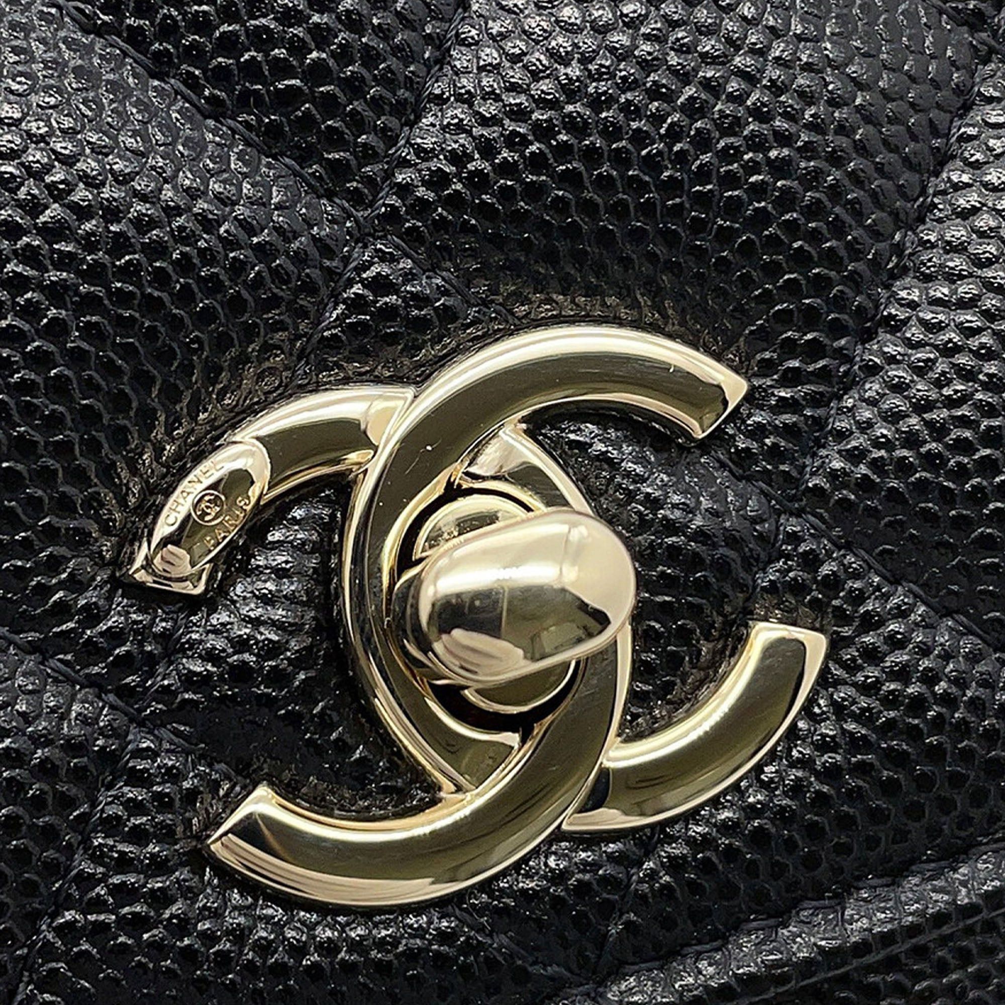 Chanel Extra Mini Quilted Caviar Coco Top Handle Bag Size ONE SIZE - 6 Thumbnail