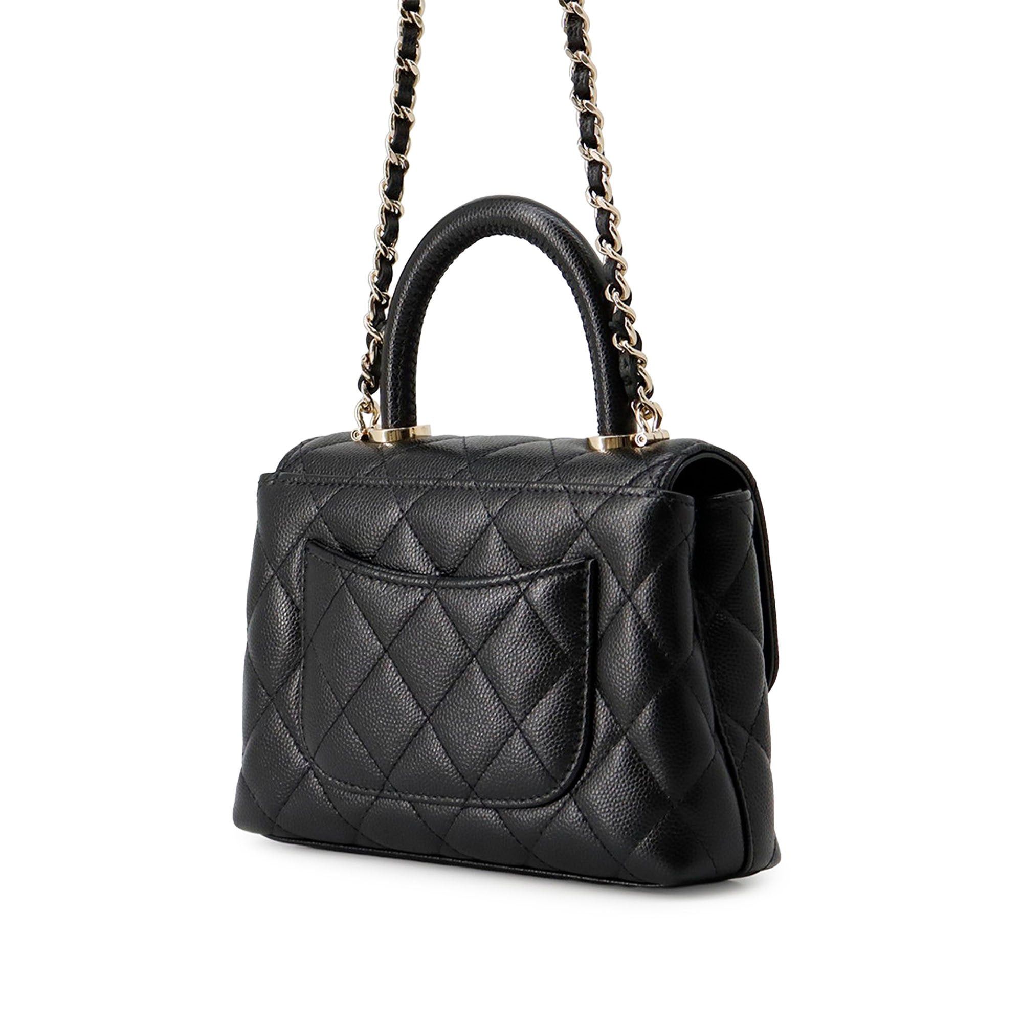 Chanel Extra Mini Quilted Caviar Coco Top Handle Bag Size ONE SIZE - 2 Thumbnail