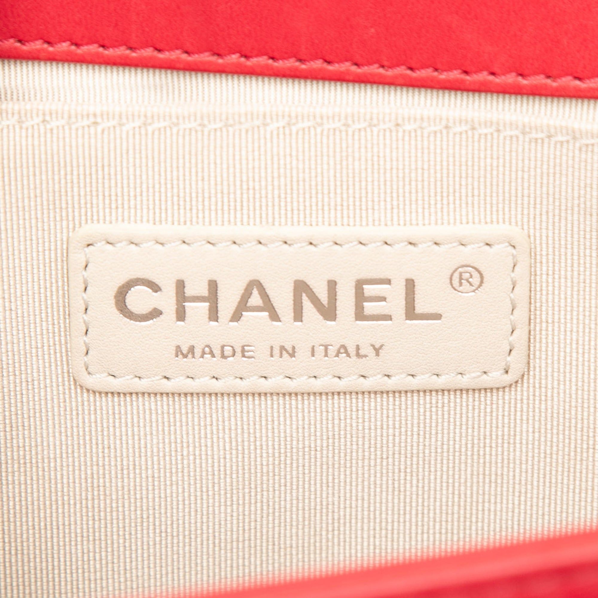 Chanel Old Medium Quilted Perforated Lambskin Boy Flap Size ONE SIZE - 5 Thumbnail