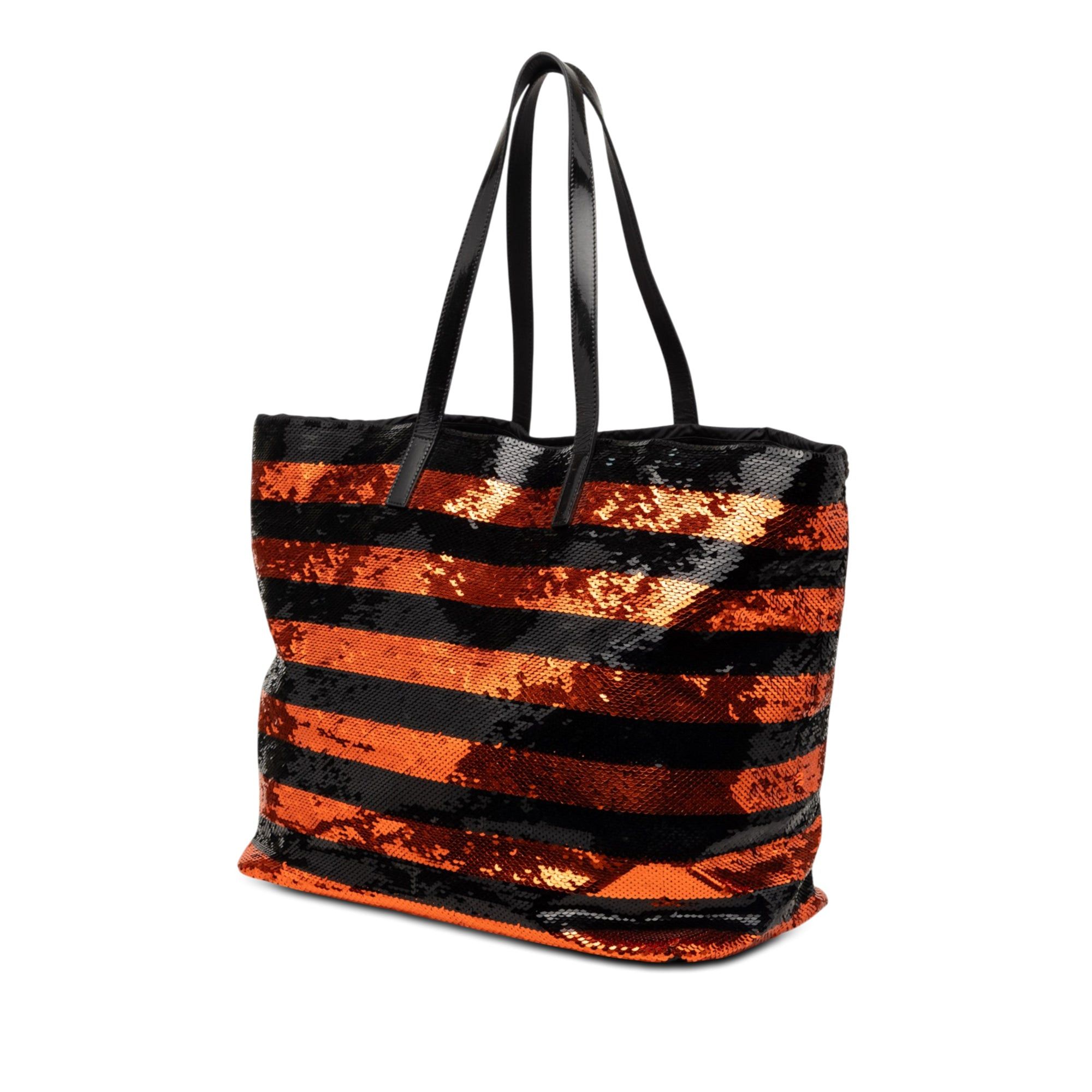 Prada Satin Sequin Stripes Tote Size ONE SIZE - 2 Thumbnail