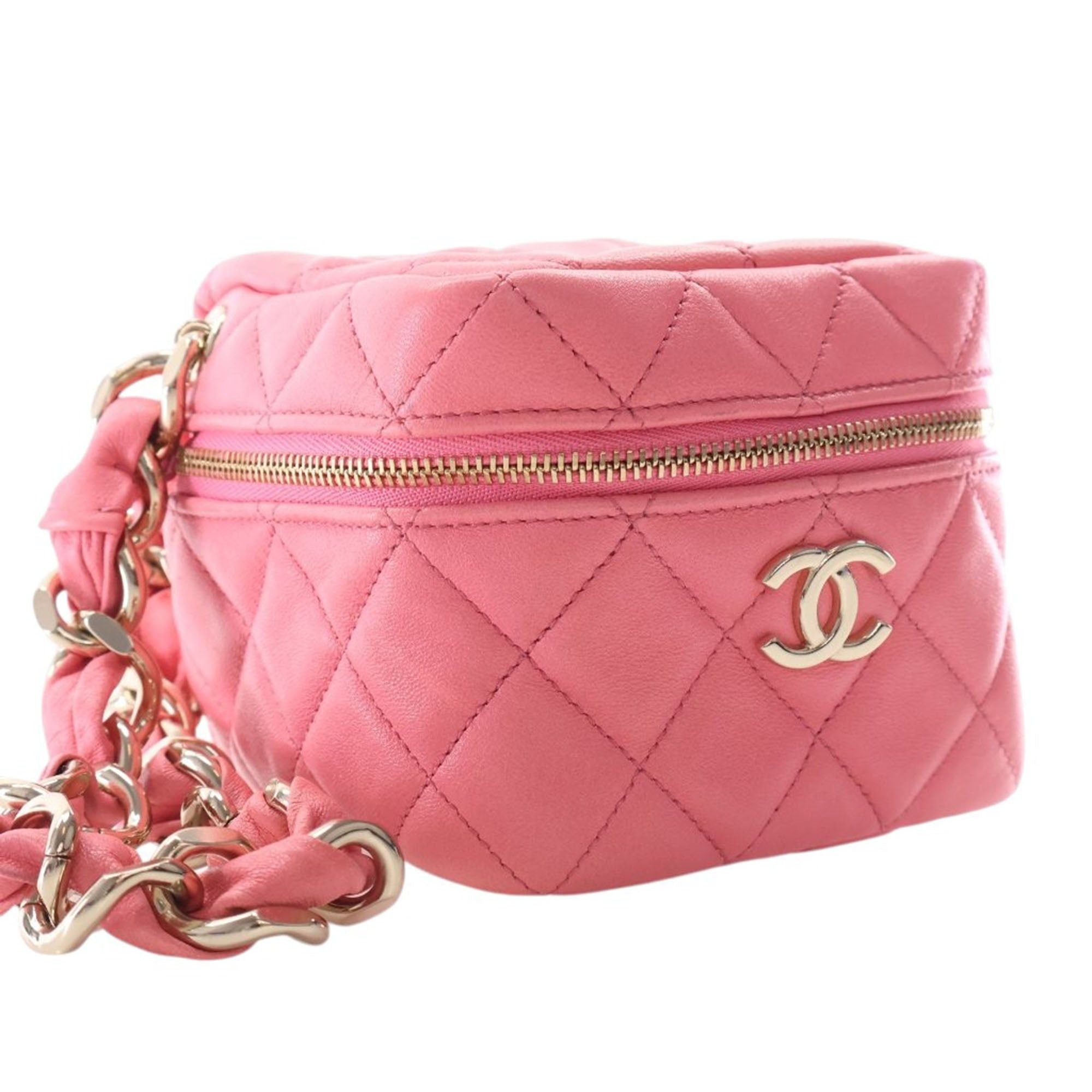 Chanel Quilted Lambskin Cube Chain Wristlet Case Size ONE SIZE - 6 Thumbnail