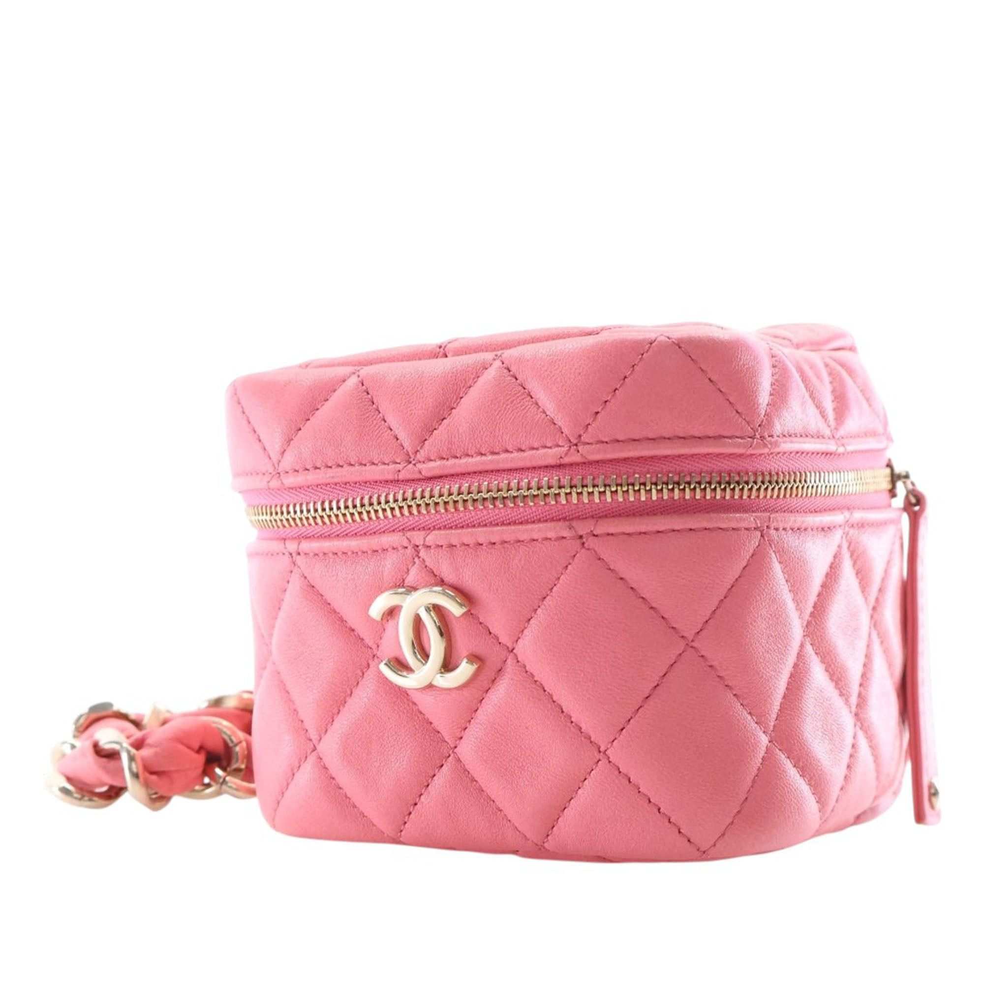 Chanel Quilted Lambskin Cube Chain Wristlet Case Size ONE SIZE - 2 Thumbnail
