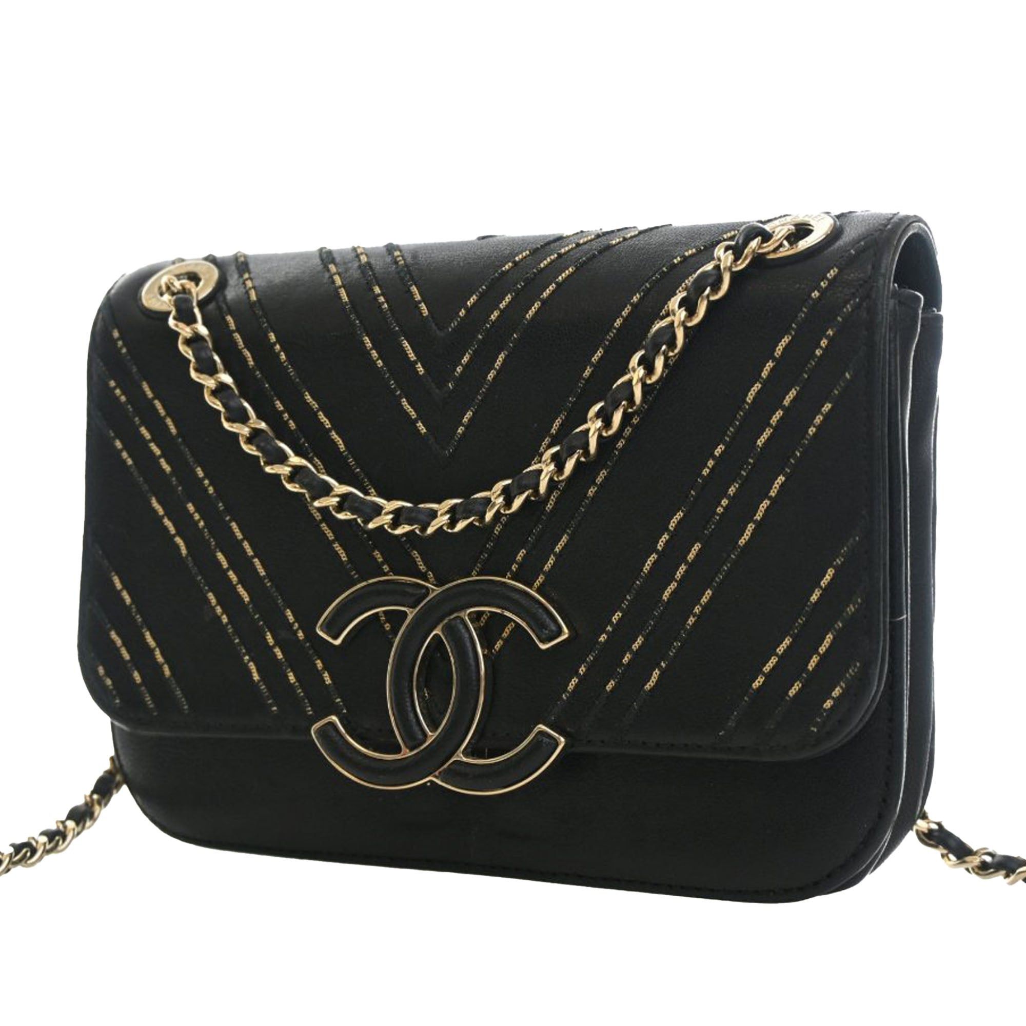 Chanel Small Chevron Sheepskin Subtle Flap Size ONE SIZE - 10 Thumbnail