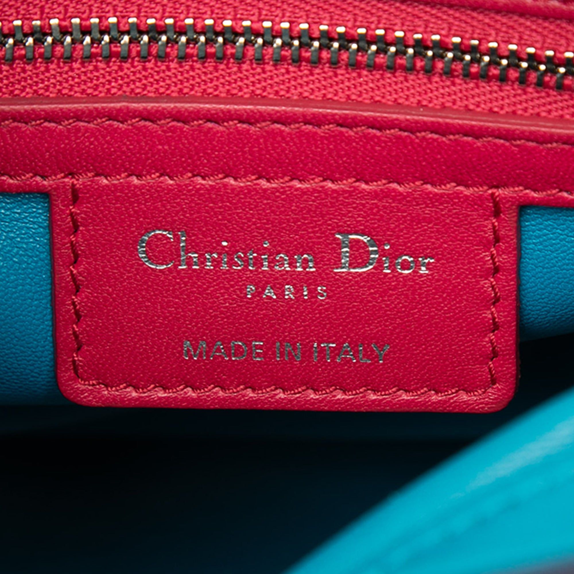 Dior Medium Tricolor Lambskin Cannage Lady Dior Size ONE SIZE - 5 Thumbnail