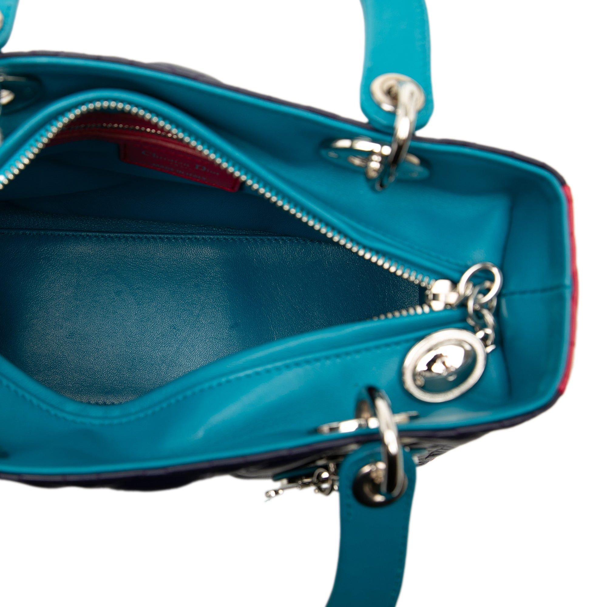 Dior Medium Tricolor Lambskin Cannage Lady Dior Size ONE SIZE - 4 Thumbnail