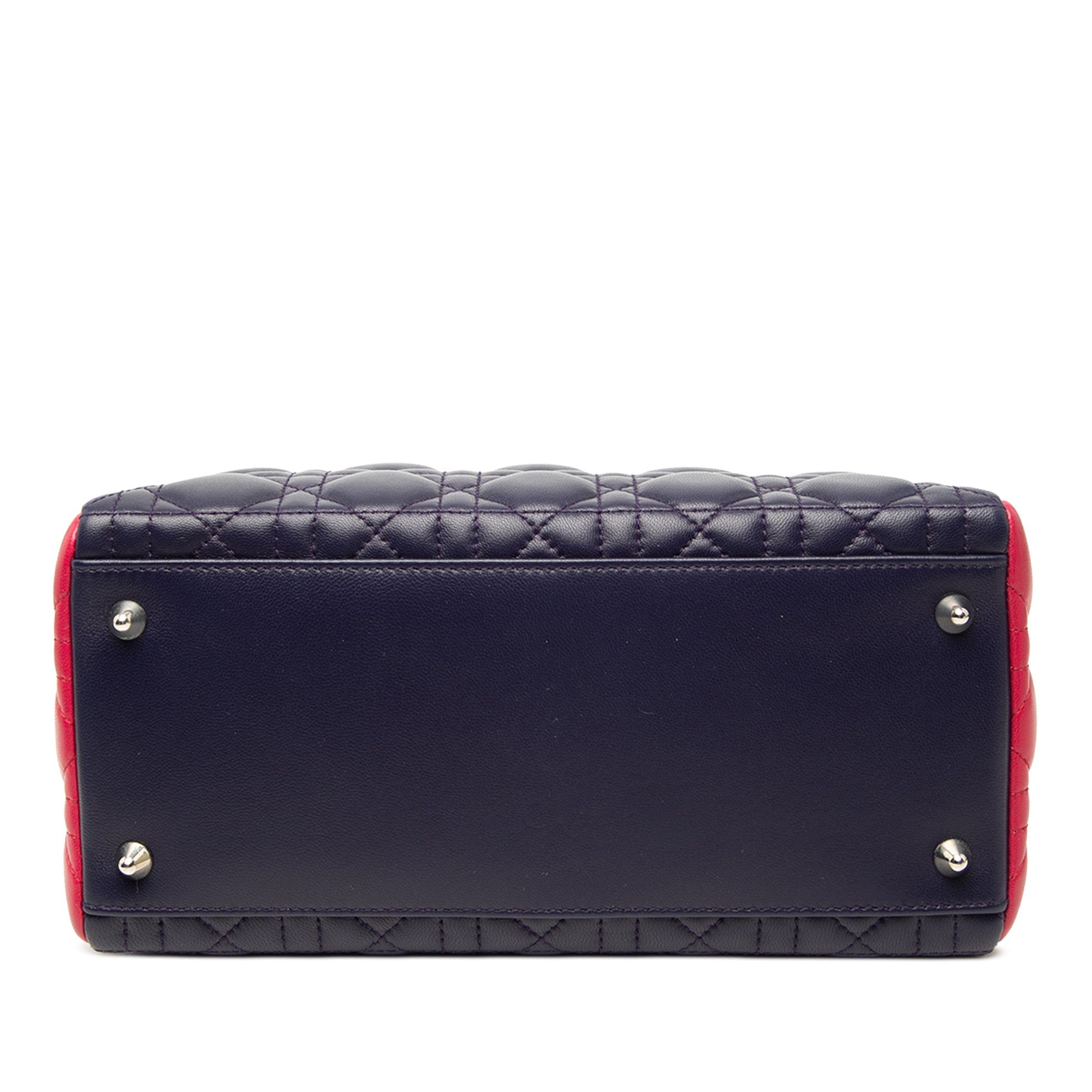 Dior Medium Tricolor Lambskin Cannage Lady Dior Size ONE SIZE - 3 Thumbnail