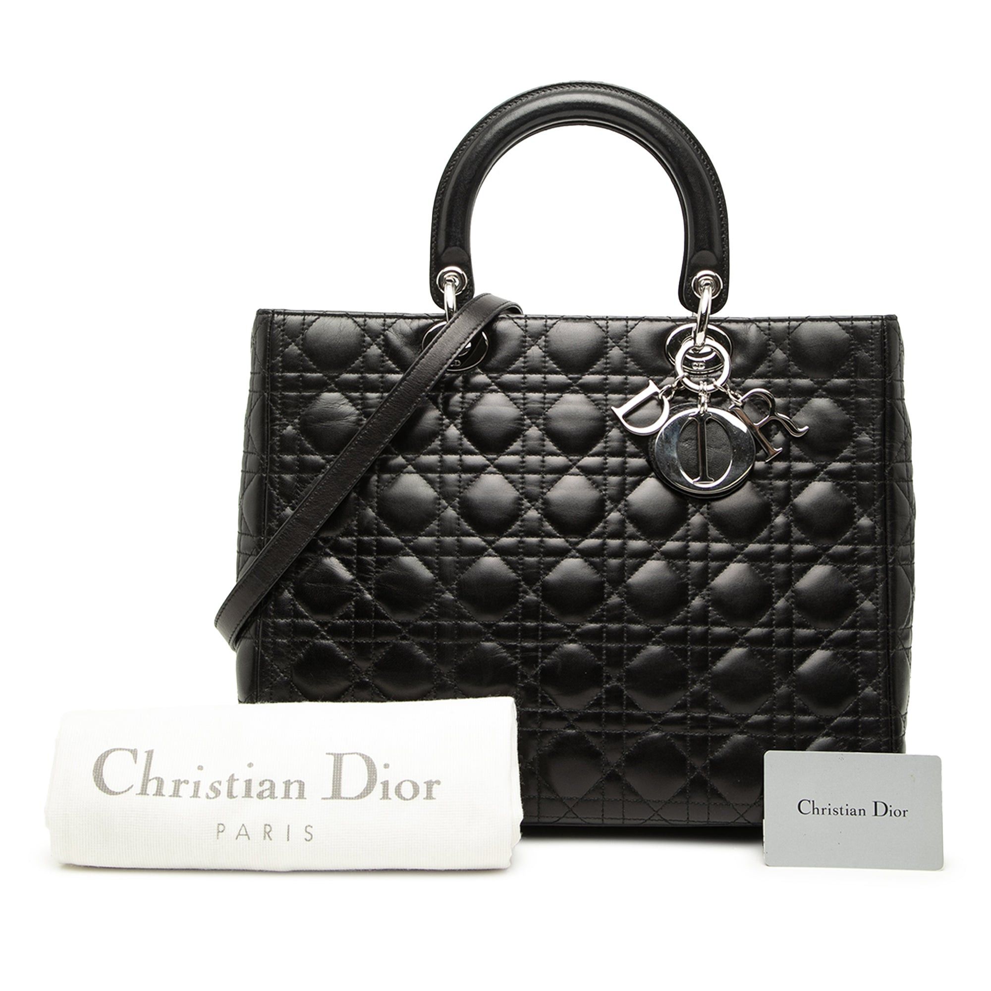 Dior Large Lambskin Cannage Lady Dior Size ONE SIZE - 8 Thumbnail