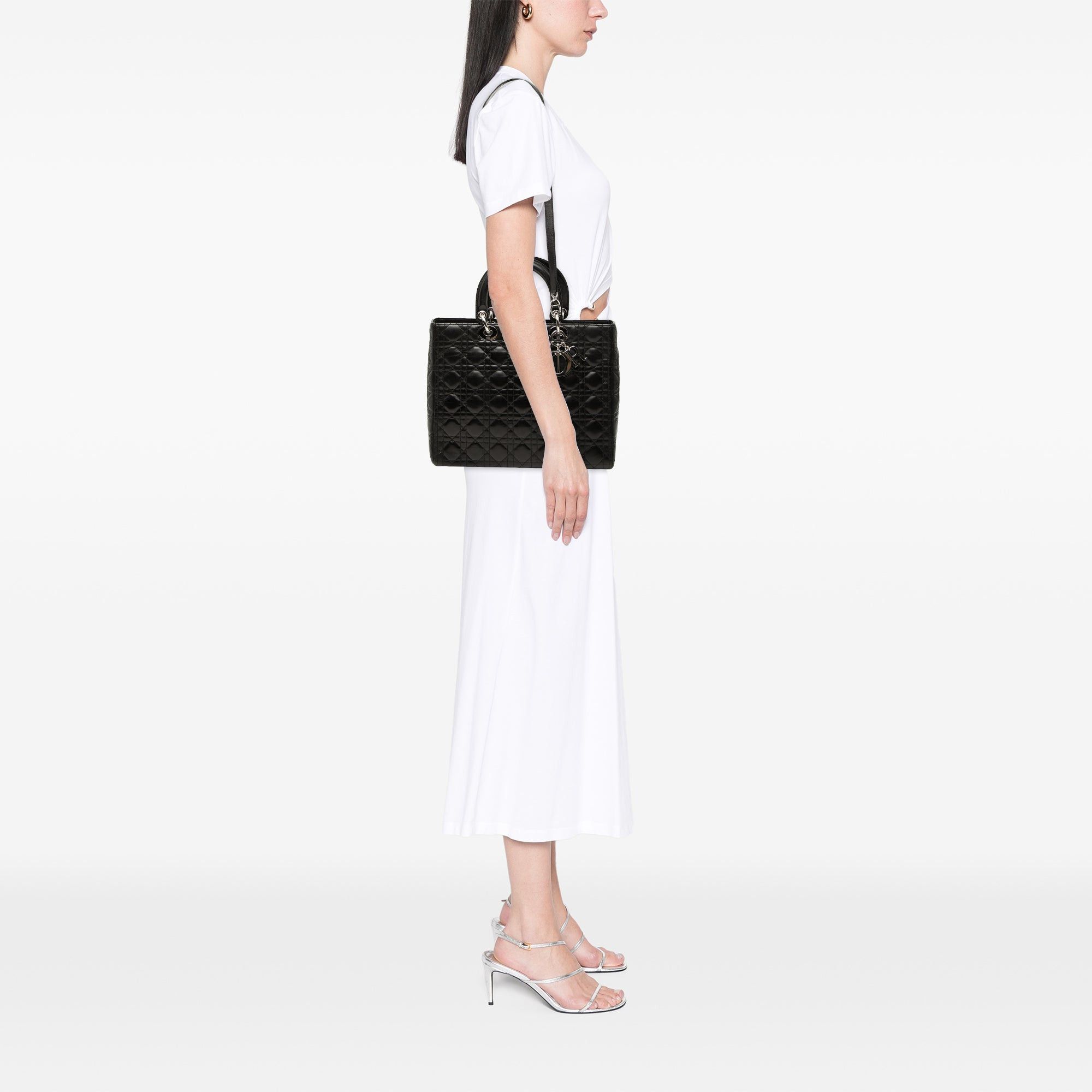 Dior Large Lambskin Cannage Lady Dior Size ONE SIZE - 7 Thumbnail