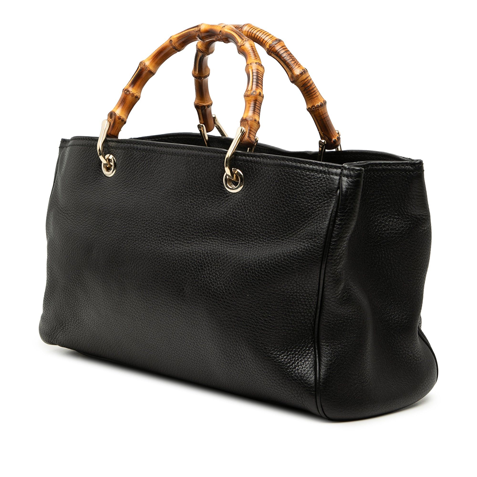 Gucci Medium Calfskin Bamboo Shopper Satchel Size ONE SIZE - 2 Thumbnail