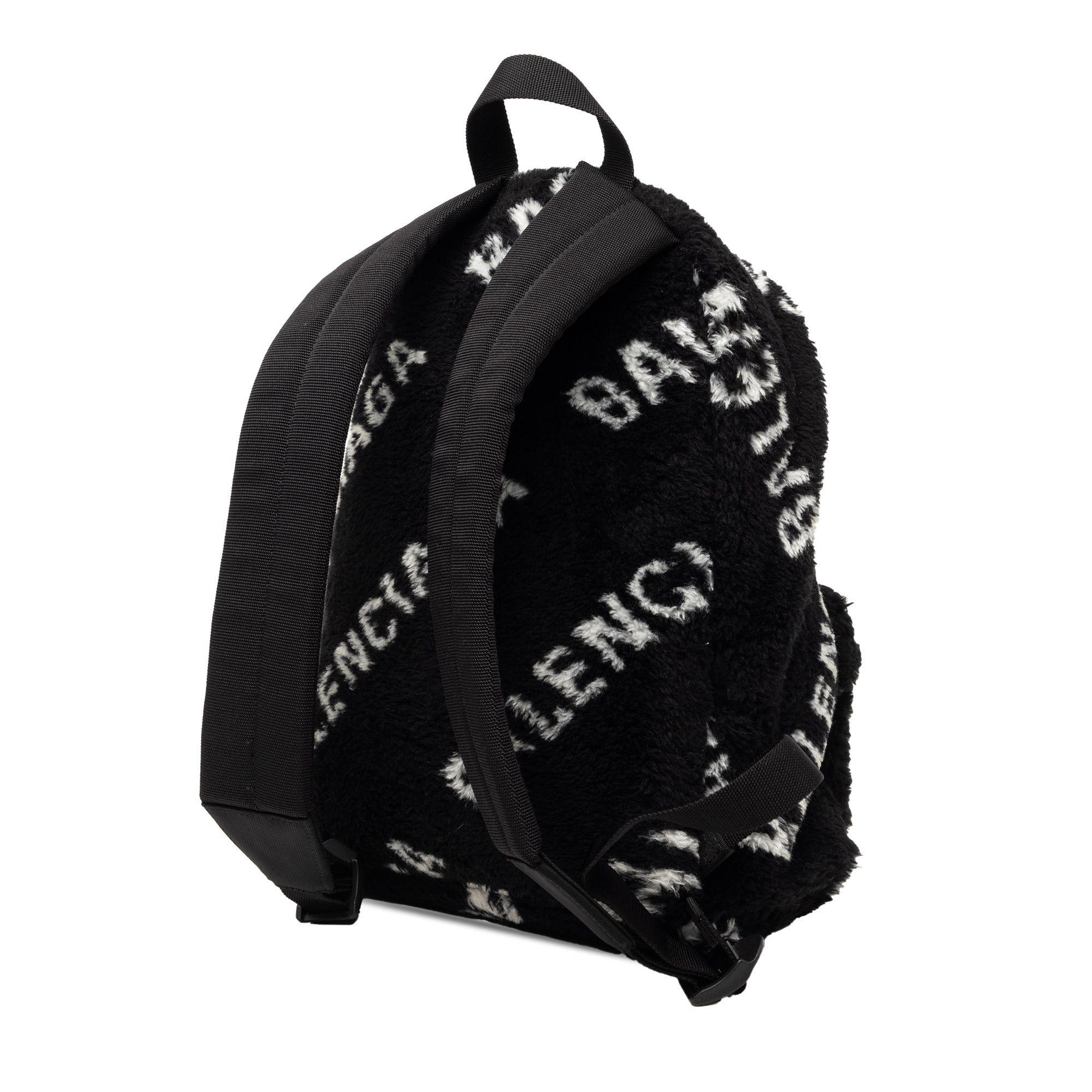 Balenciaga Small Faux Fur Diagonal Logo Everyday Backpack Size ONE SIZE - 2 Thumbnail