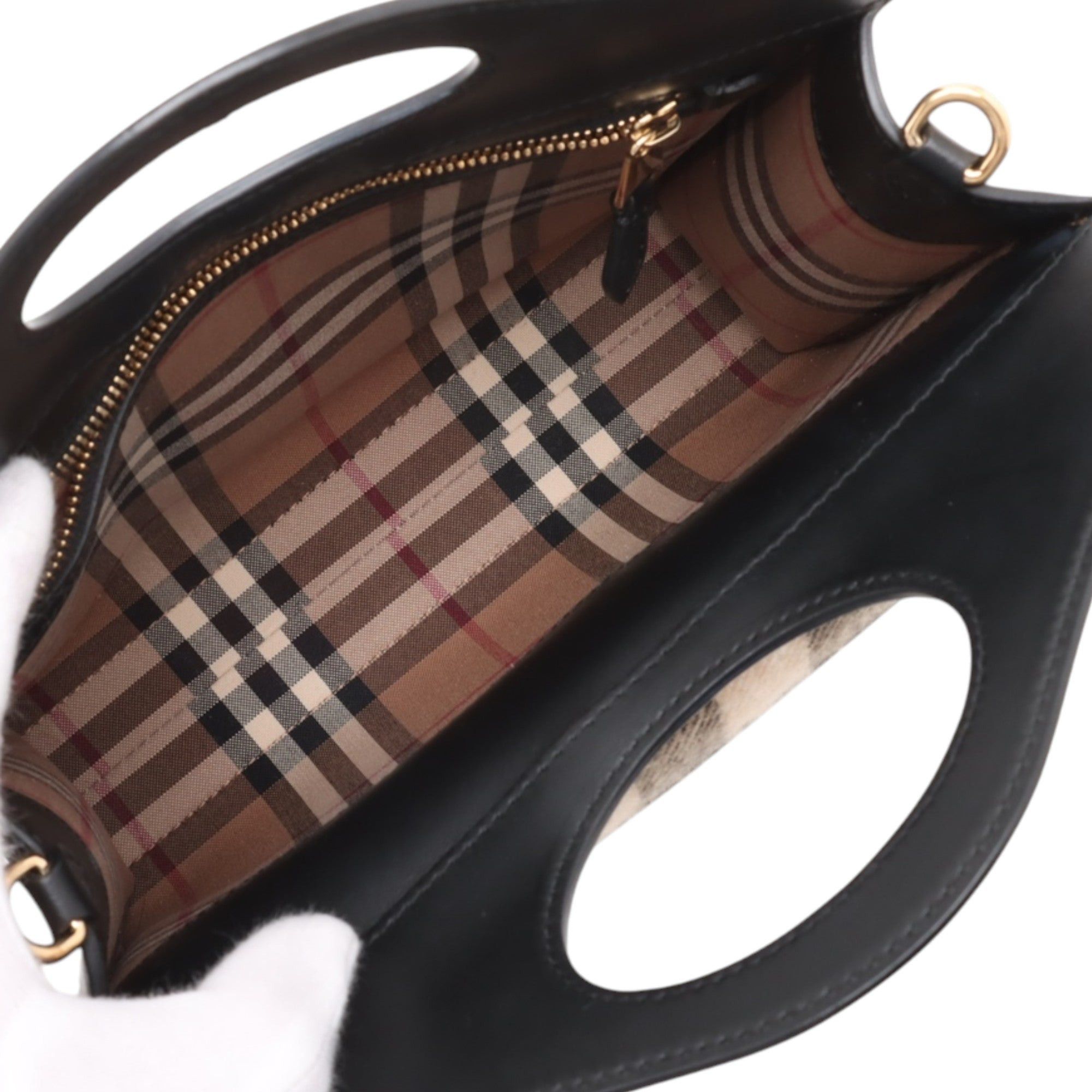 Burberry Mini Exploded Check Wool Pocket Satchel Size ONE SIZE - 5 Thumbnail