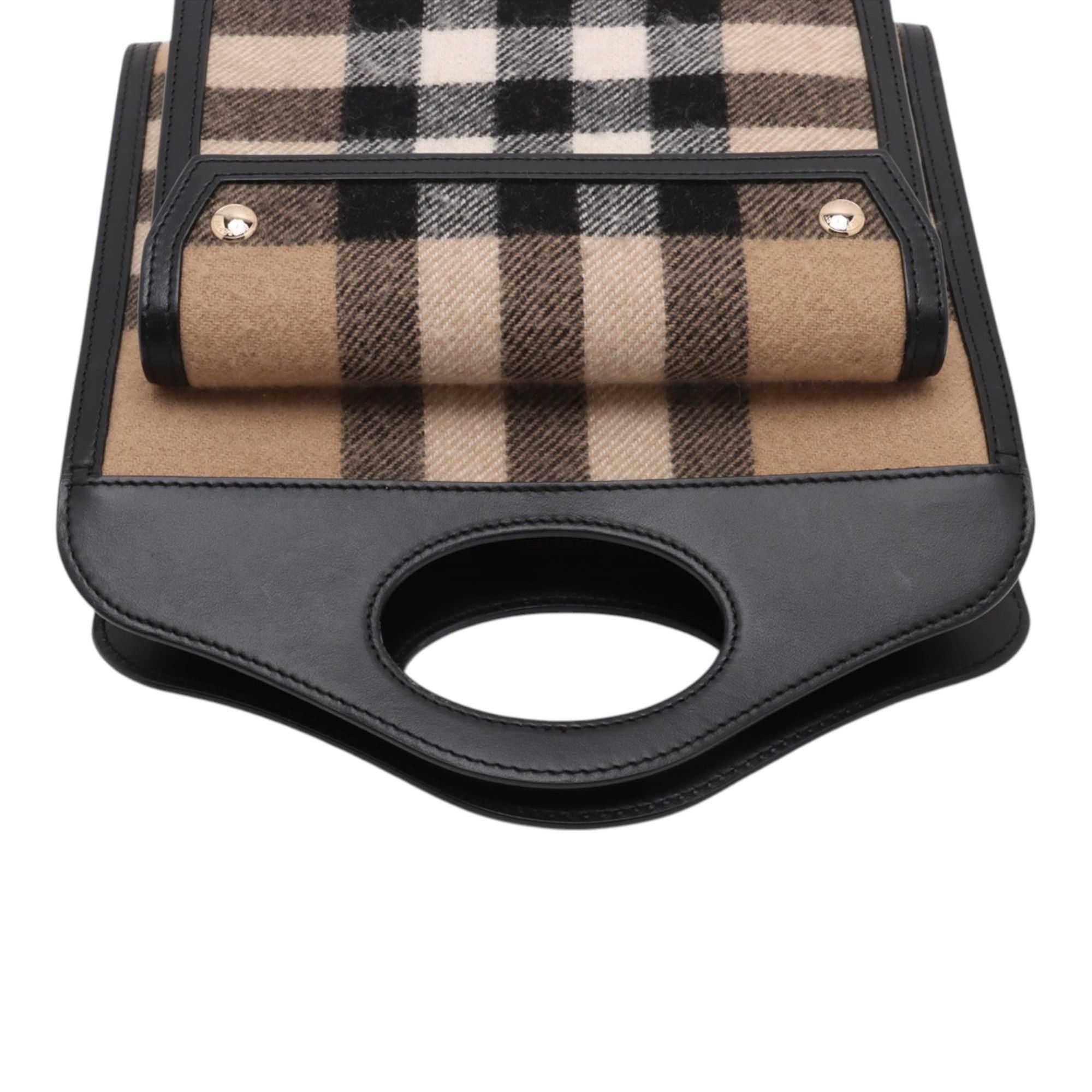 Burberry Mini Exploded Check Wool Pocket Satchel Size ONE SIZE - 9 Thumbnail