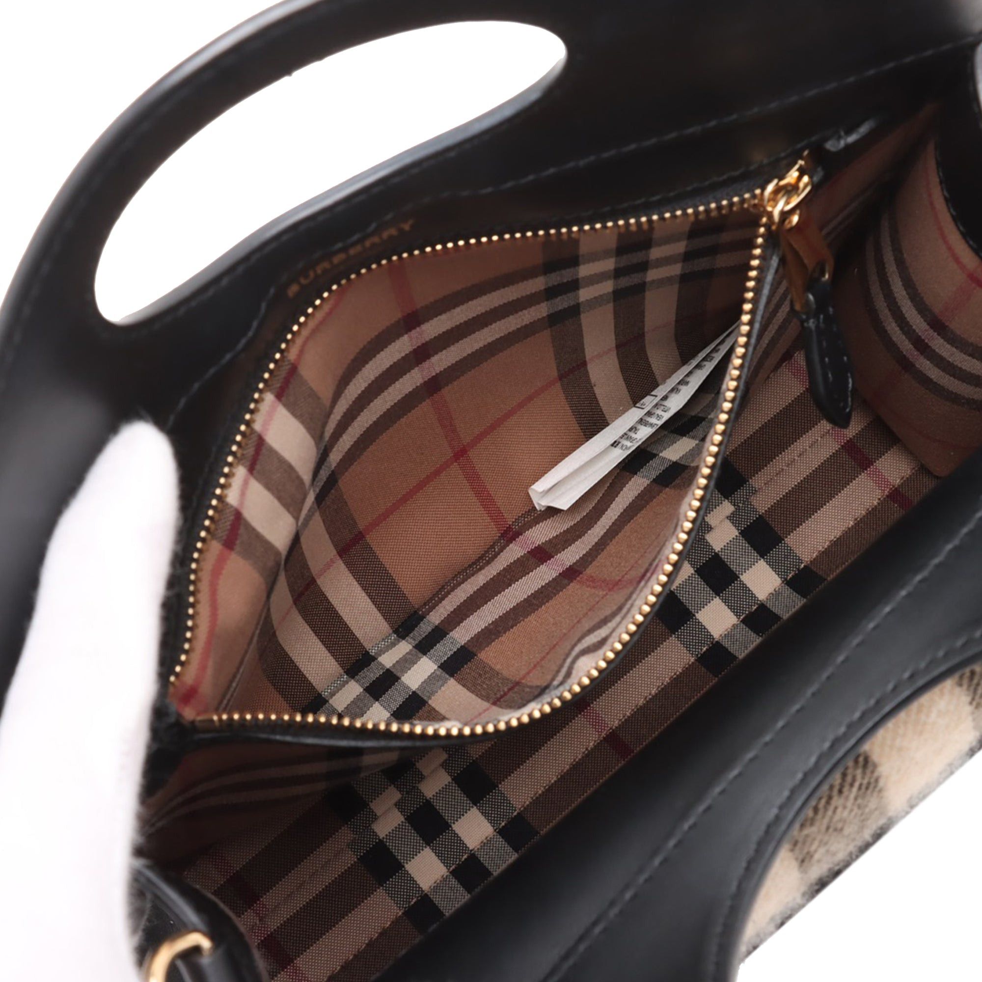 Burberry Mini Exploded Check Wool Pocket Satchel Size ONE SIZE - 7 Thumbnail