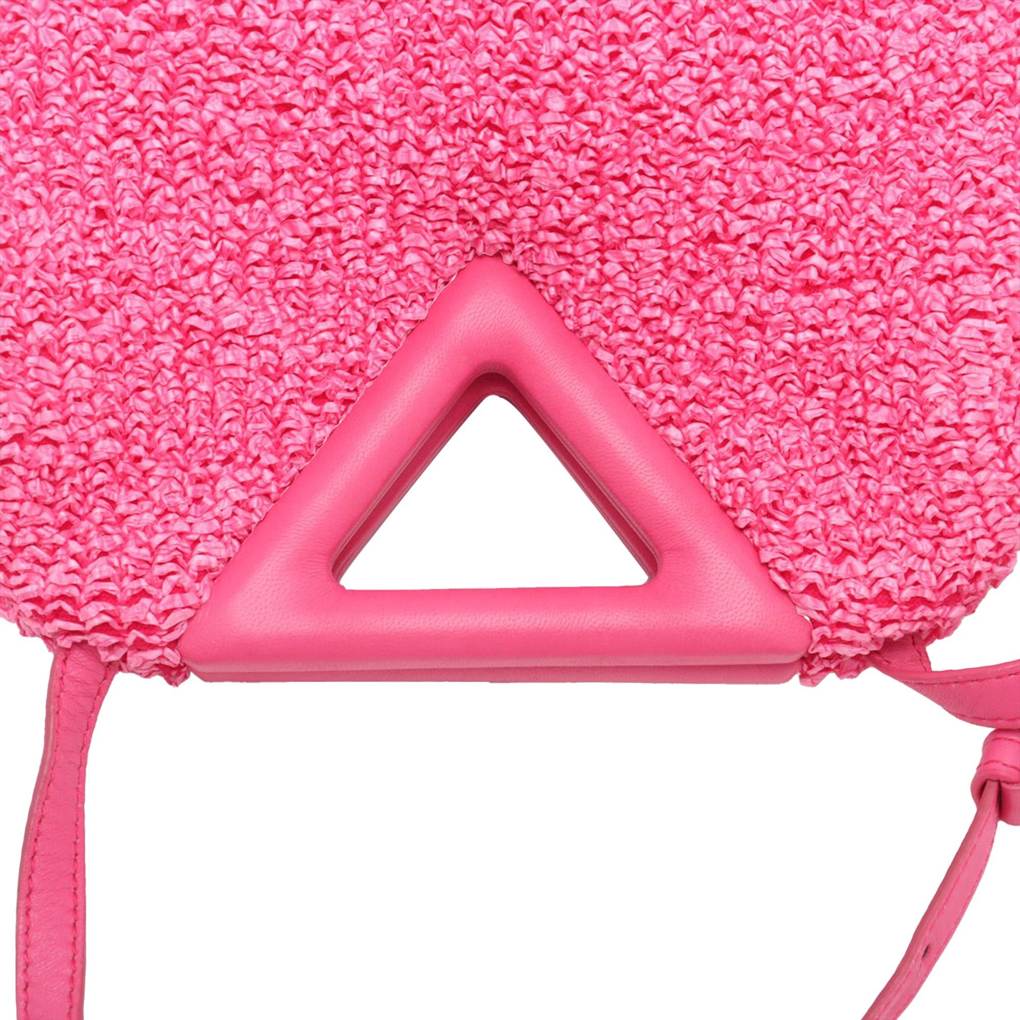 Bottega Veneta Small Boucle Curly Raffia The Point Triangle Satchel Size ONE SIZE - 8 Thumbnail