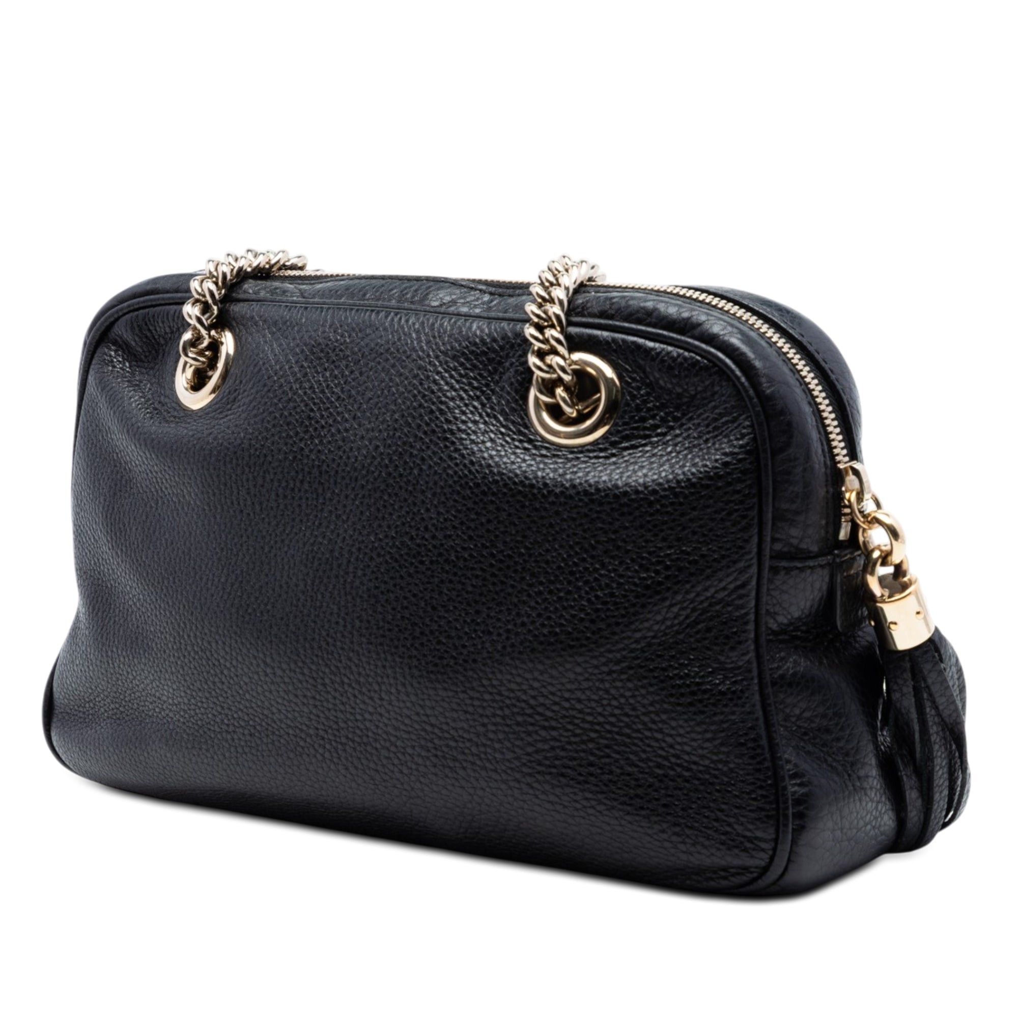 Gucci Pebbled Leather Soho Chain Zip Shoulder Bag Size ONE SIZE - 2 Thumbnail