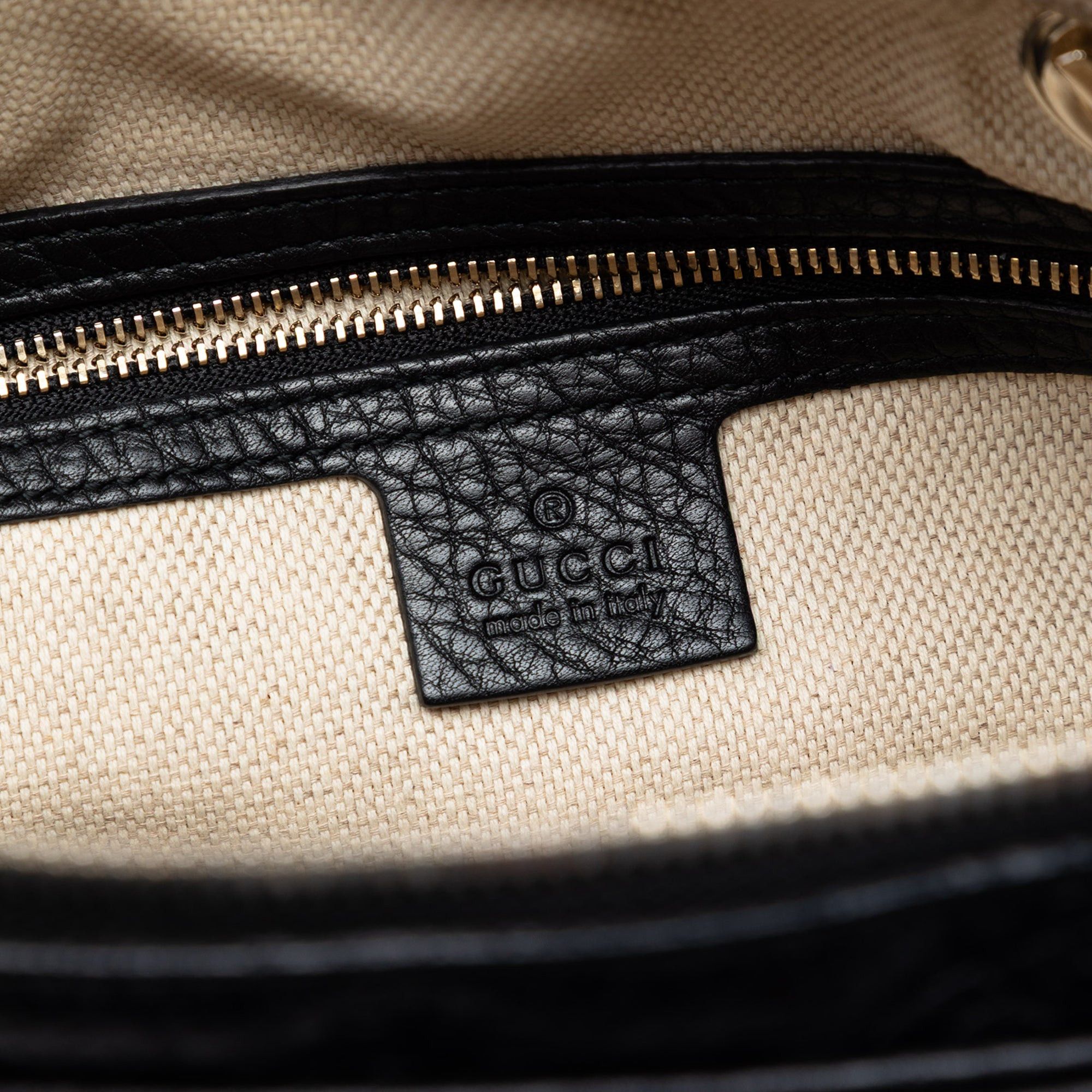 Gucci Pebbled Leather Soho Chain Zip Shoulder Bag Size ONE SIZE - 5 Thumbnail