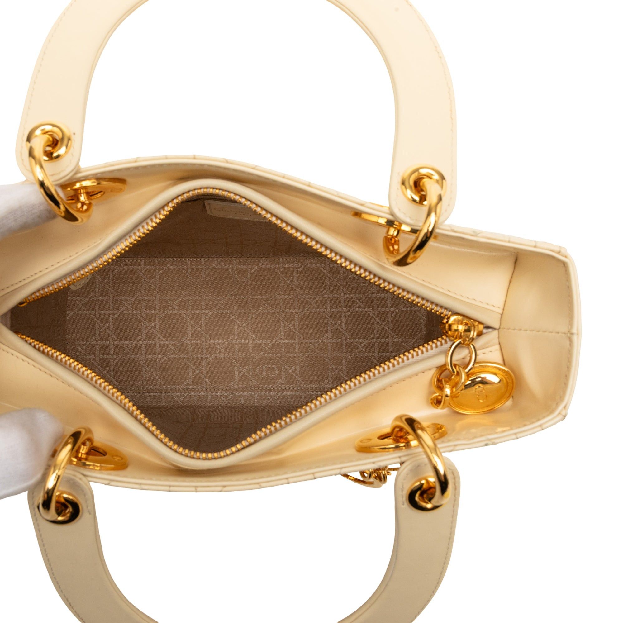Dior Medium Patent Cannage Lady Dior Size ONE SIZE - 4 Thumbnail