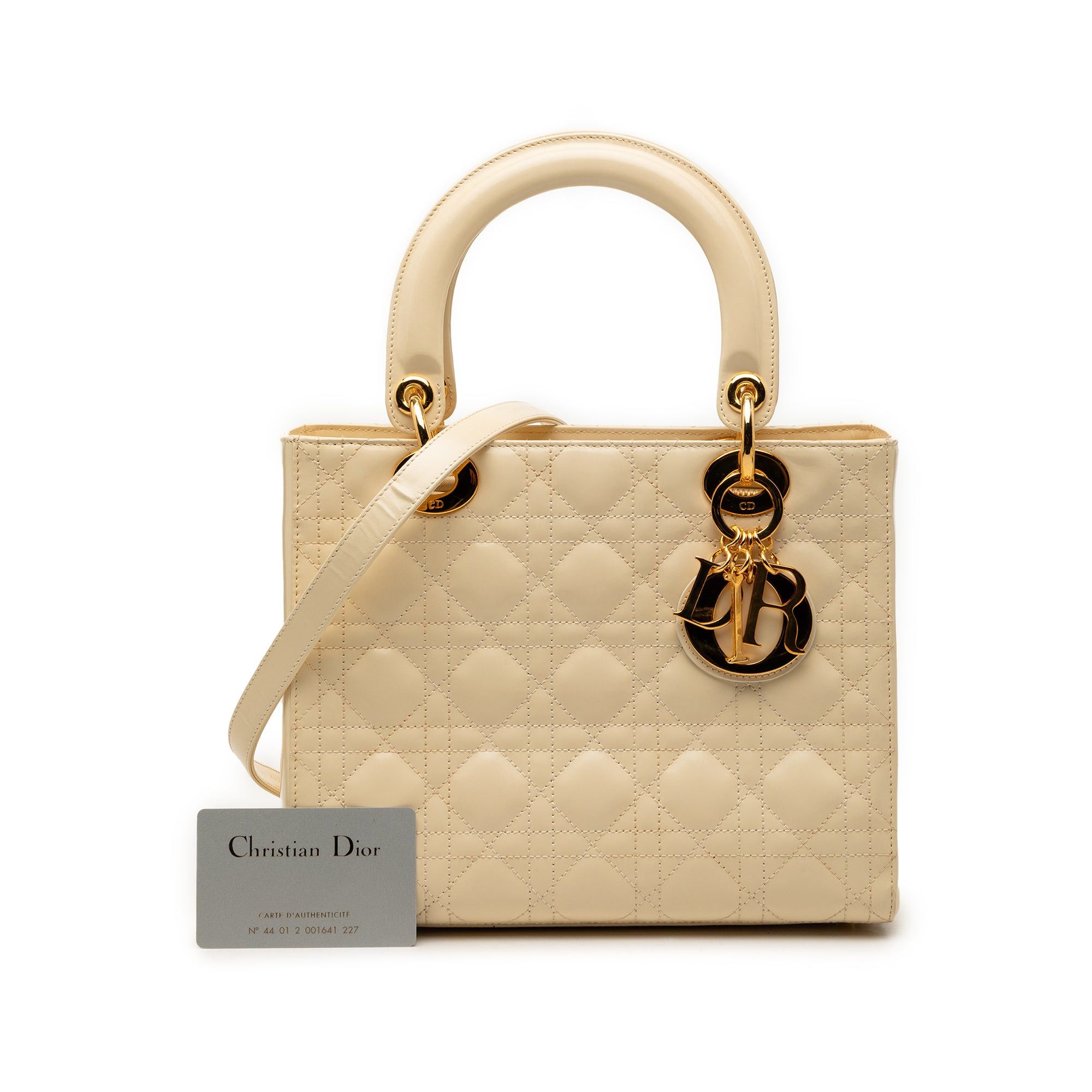Dior Medium Patent Cannage Lady Dior Size ONE SIZE - 10 Thumbnail