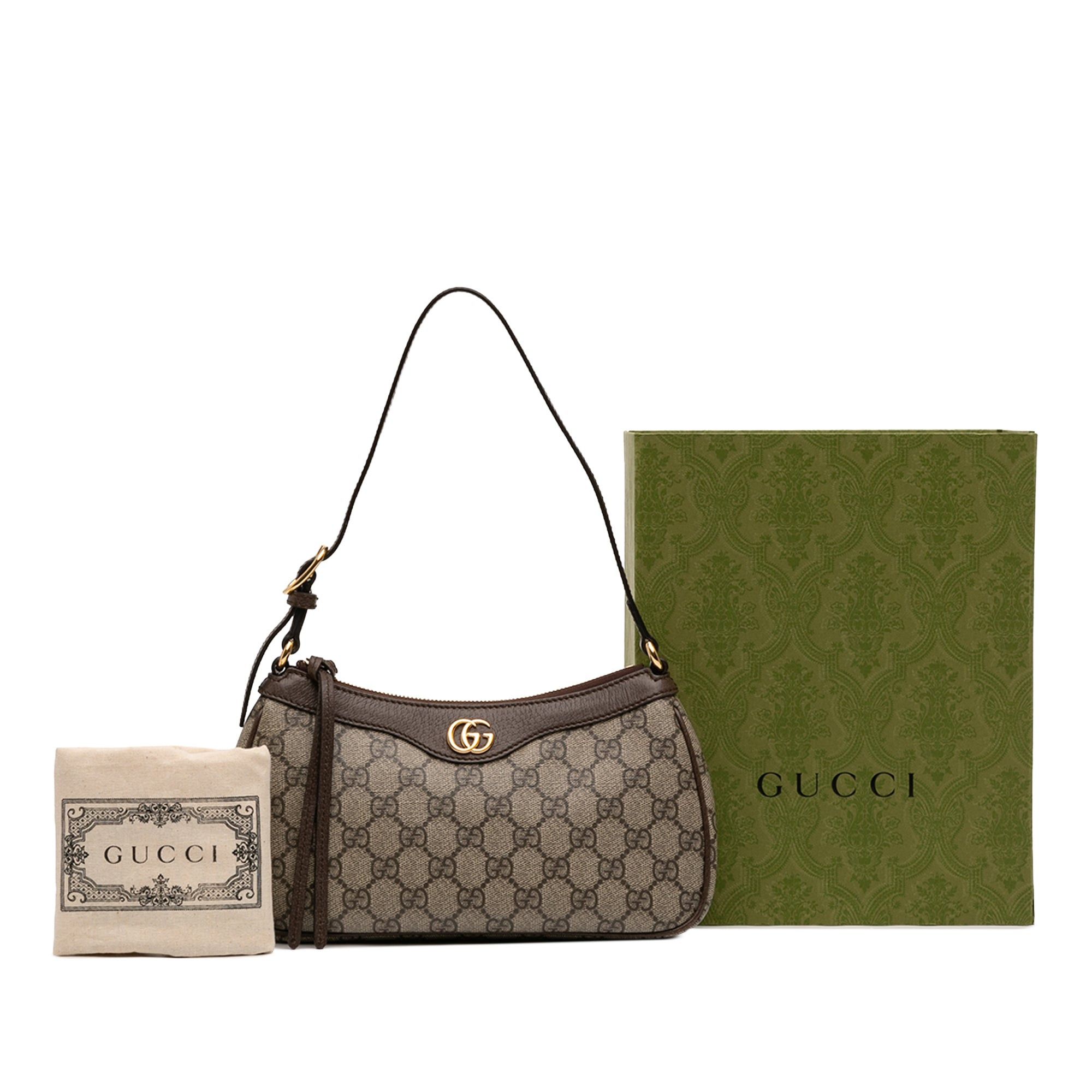 Gucci Small GG Supreme Ophidia Shoulder Bag Size ONE SIZE - 7 Thumbnail