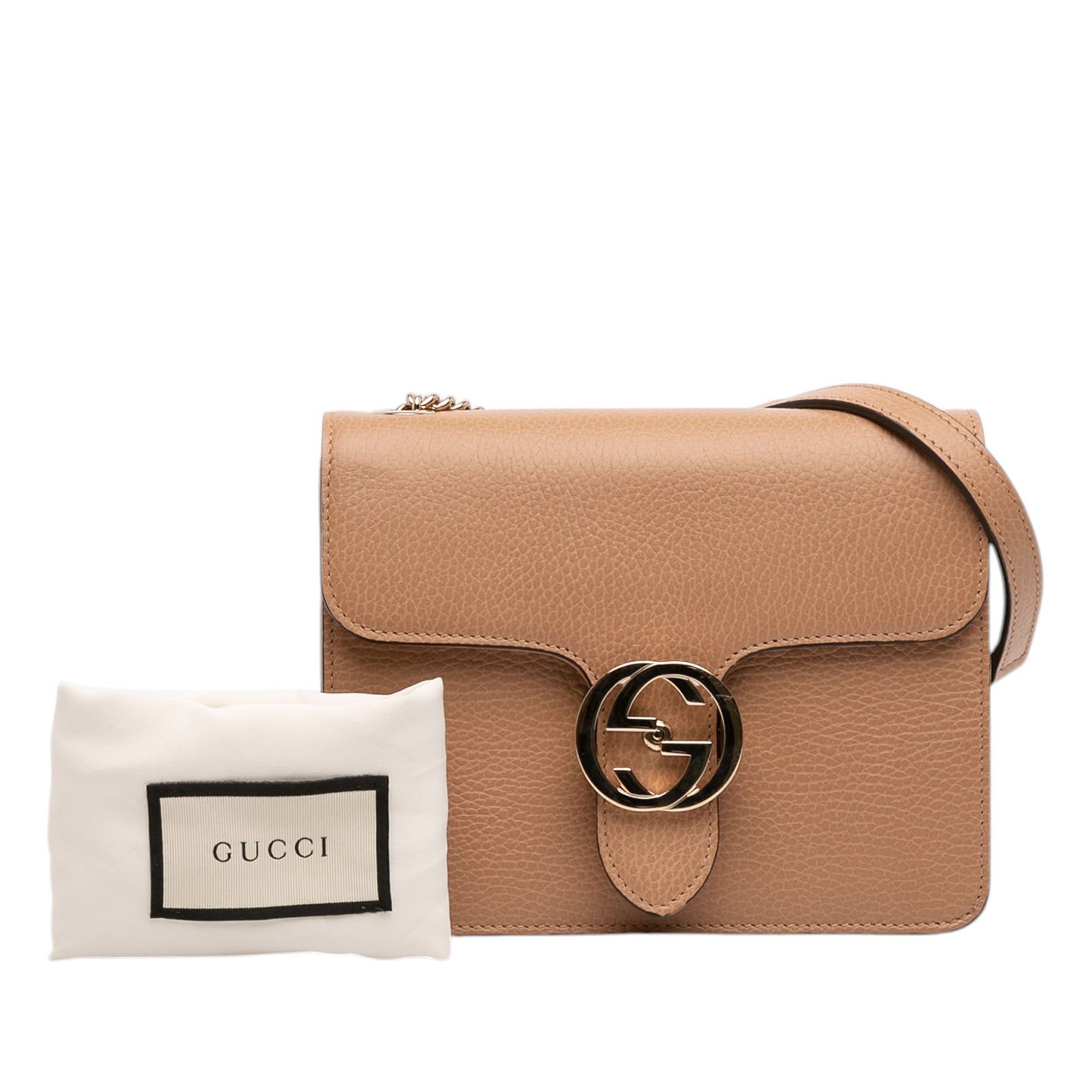 Gucci Small Dollar Calfskin Interlocking G Crossbody Size ONE SIZE - 7 Thumbnail