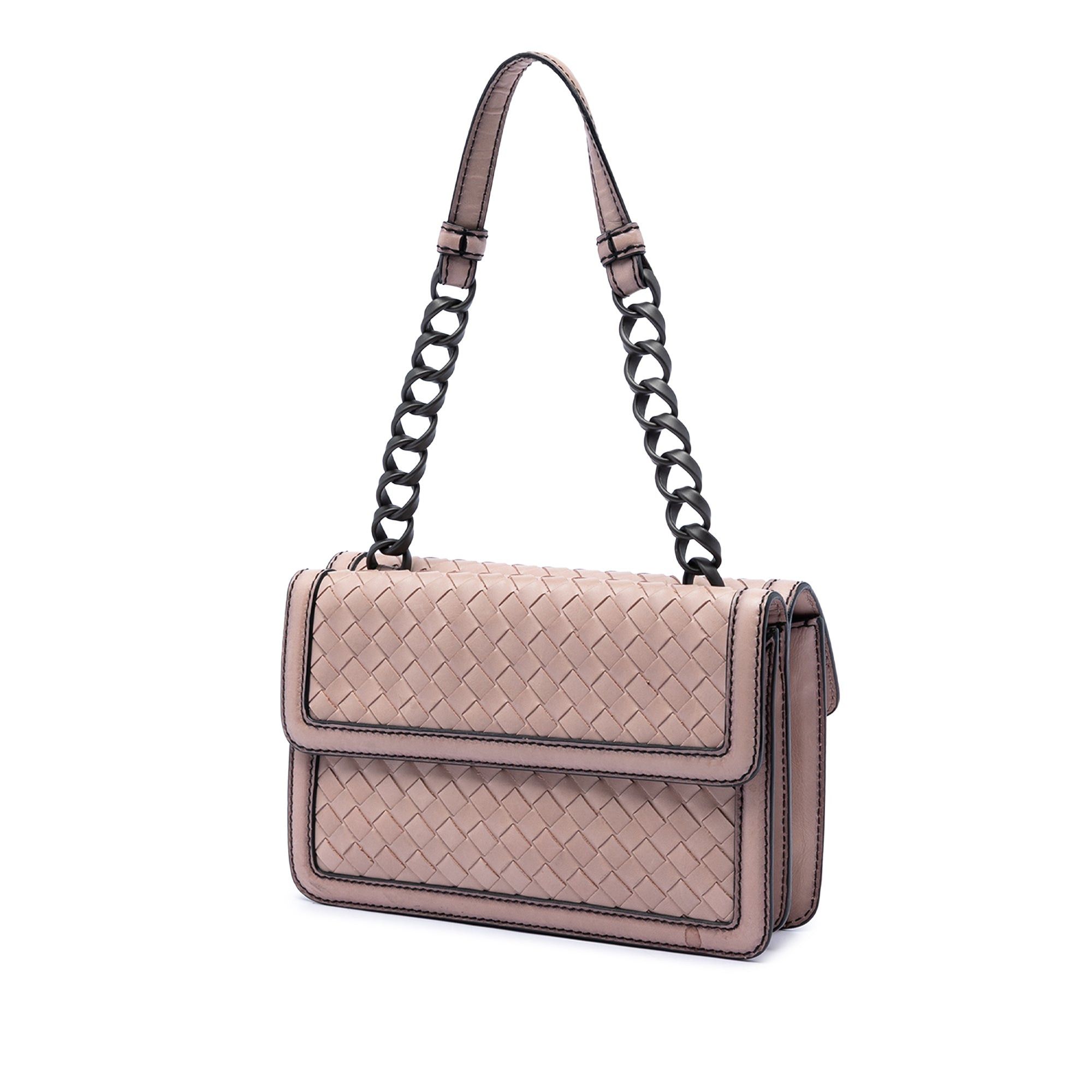Bottega Veneta Nappa Intrecciato Mirror Lens Double Sided Flap Shoulder Bag Size ONE SIZE - 2 Thumbnail