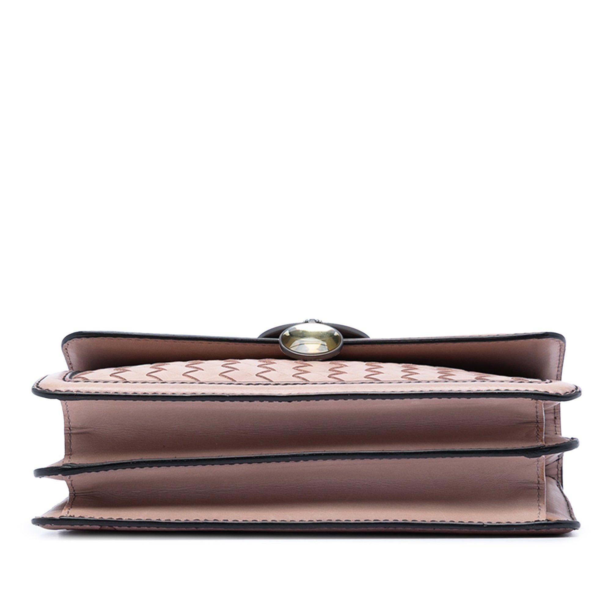 Bottega Veneta Nappa Intrecciato Mirror Lens Double Sided Flap Shoulder Bag Size ONE SIZE - 3 Thumbnail