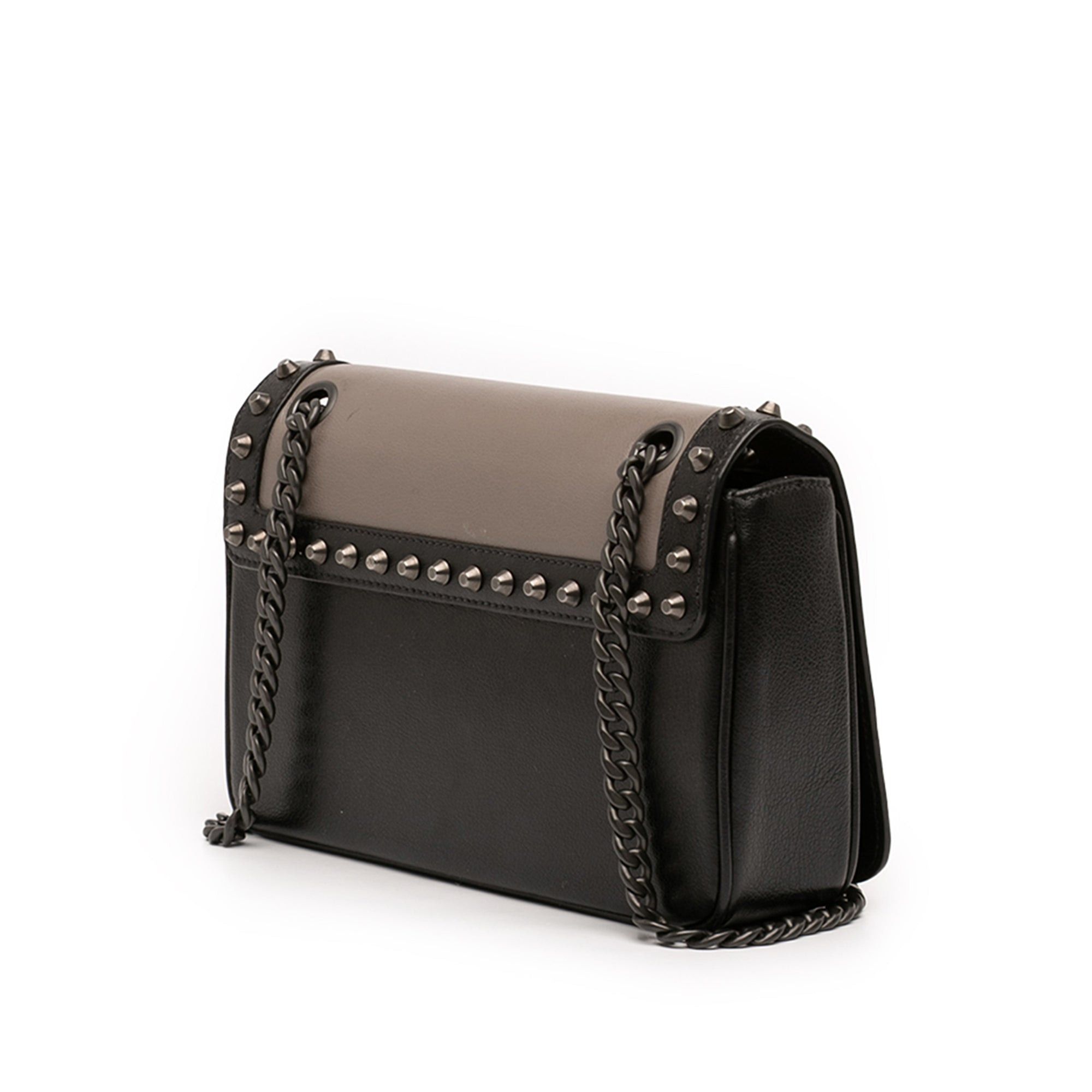 Prada Bicolor Glace Calfskin Studded Crossbody Size ONE SIZE - 2 Thumbnail