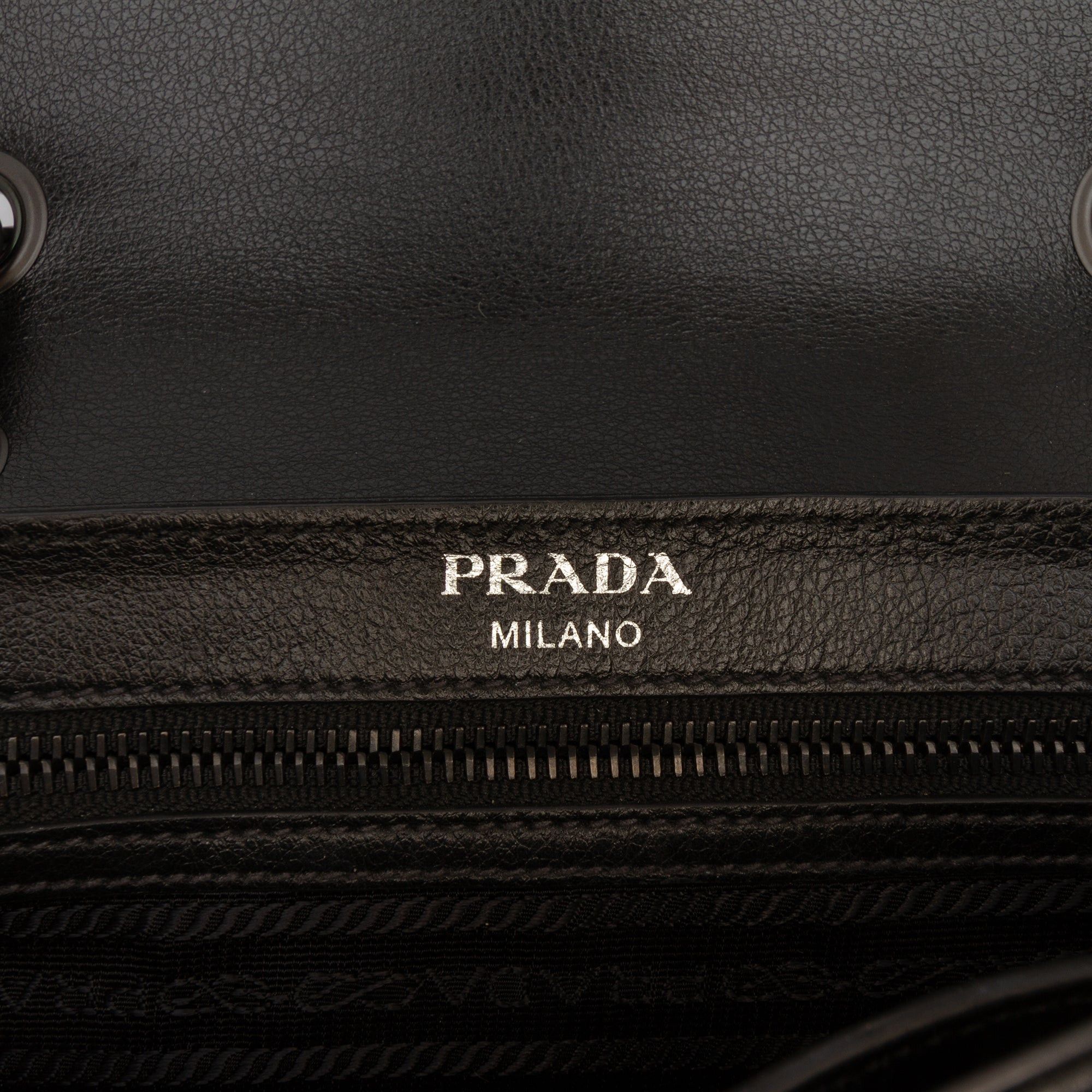 Prada Bicolor Glace Calfskin Studded Crossbody Size ONE SIZE - 5 Thumbnail