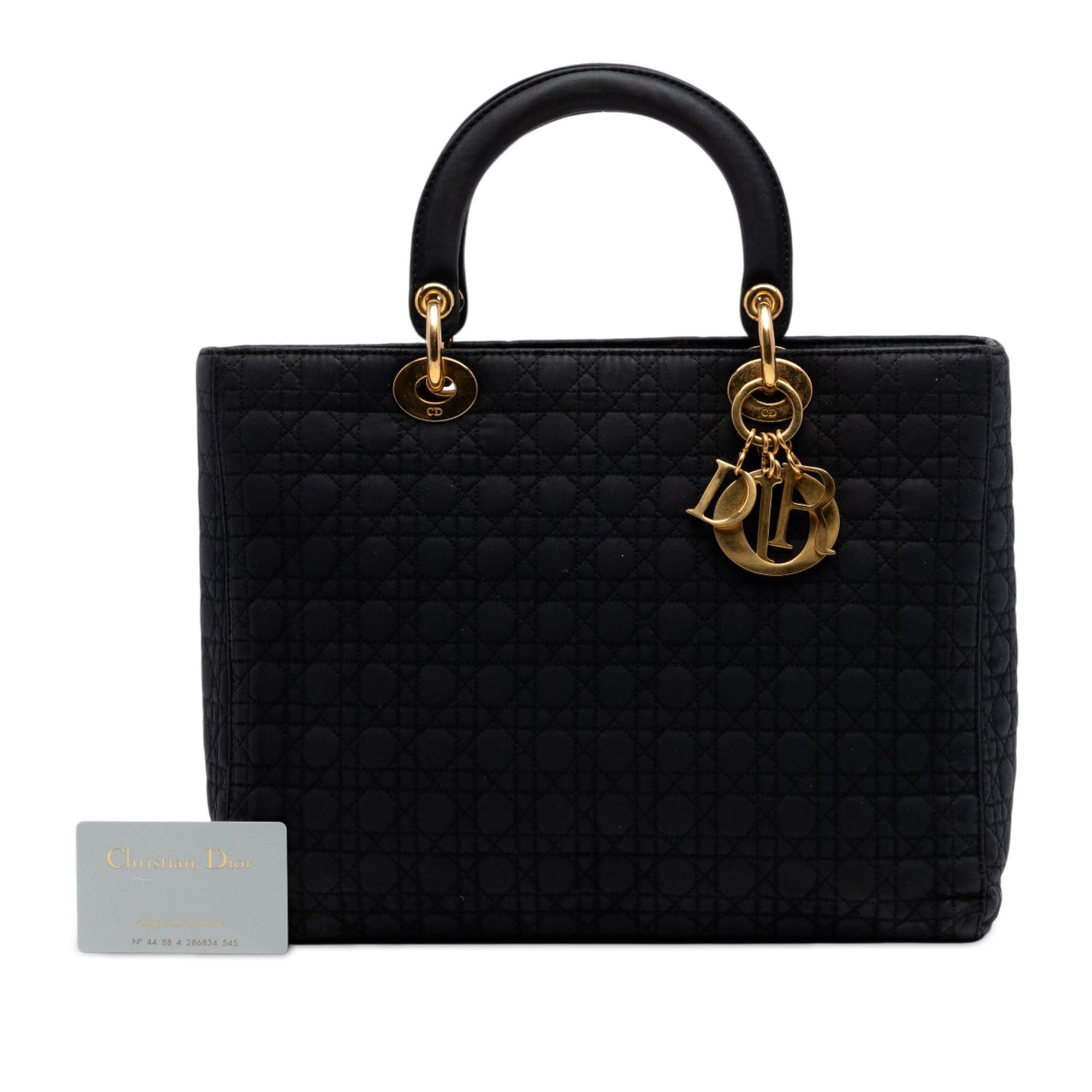 Dior Large Nylon Microcannage Lady Dior Size ONE SIZE - 7 Thumbnail