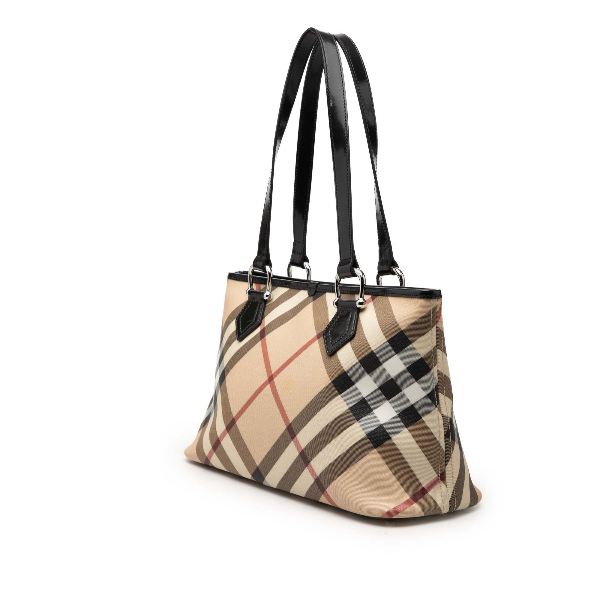 Burberry Supernova Check Coated Canvas Tote Size ONE SIZE - 2 Thumbnail