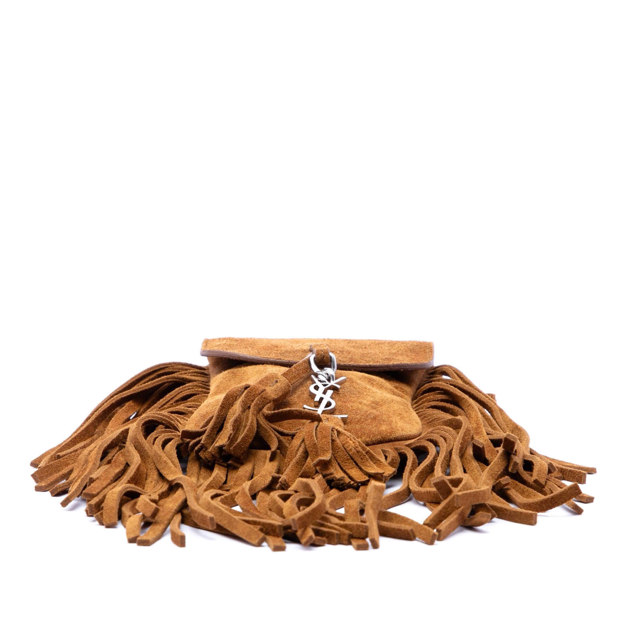 Saint Laurent Paris Toy Suede Anita Fringed Crossbody Size ONE SIZE - 3 Thumbnail