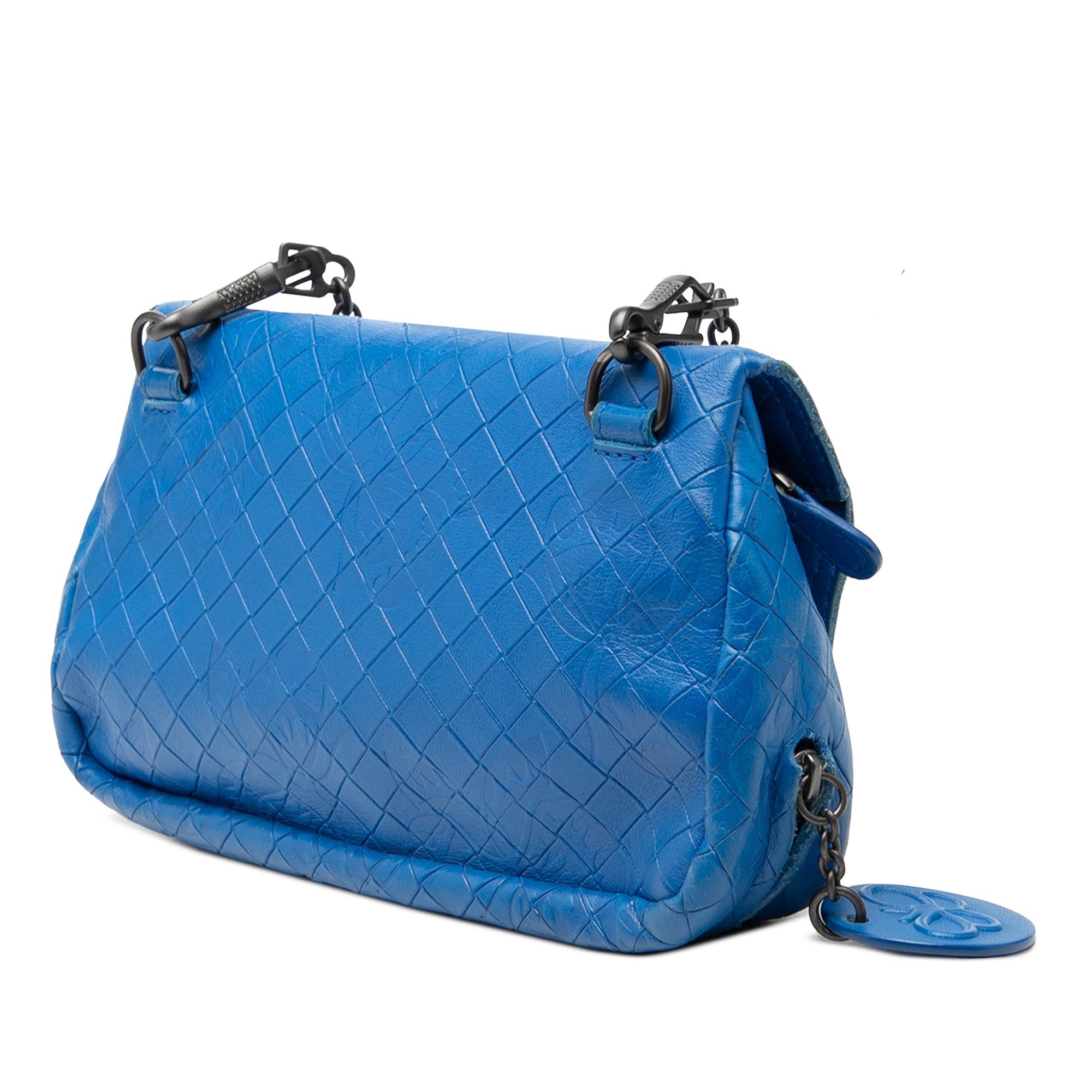 Bottega Veneta Small Calfskin Intrecciomirage Embossed Butterfly Chain Crossbody Size ONE SIZE - 2 Thumbnail