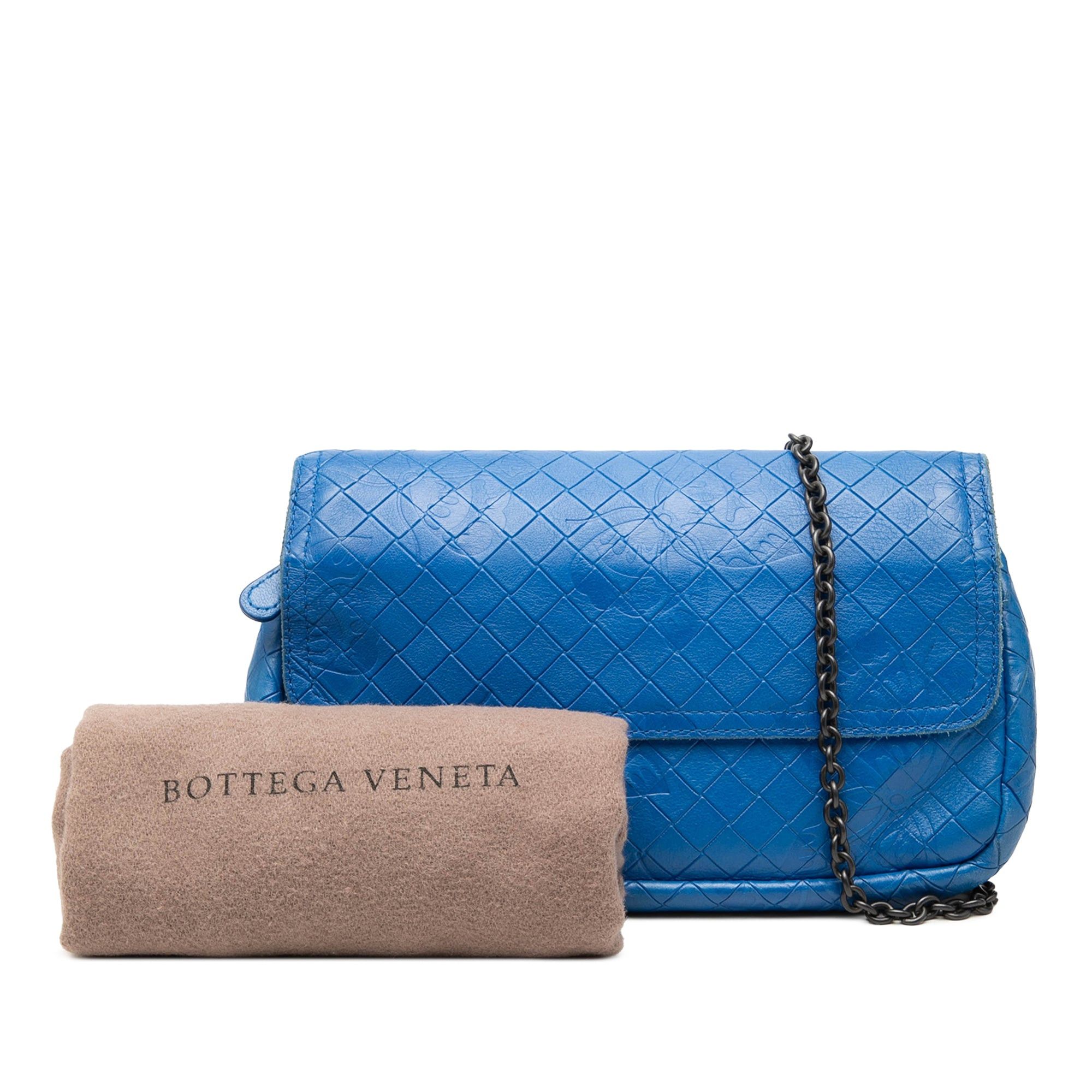 Bottega Veneta Small Calfskin Intrecciomirage Embossed Butterfly Chain Crossbody Size ONE SIZE - 8 Thumbnail
