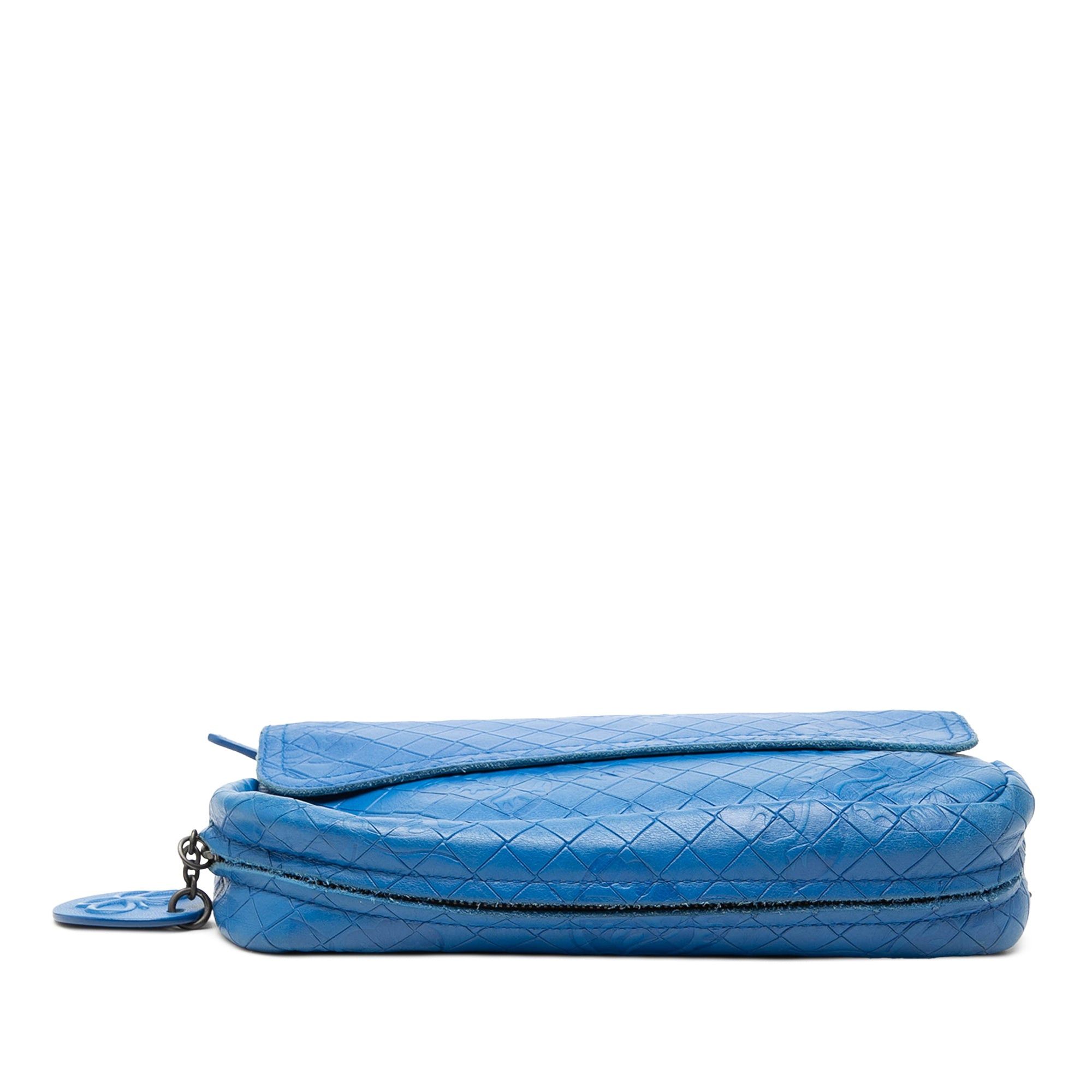 Bottega Veneta Small Calfskin Intrecciomirage Embossed Butterfly Chain Crossbody Size ONE SIZE - 3 Thumbnail