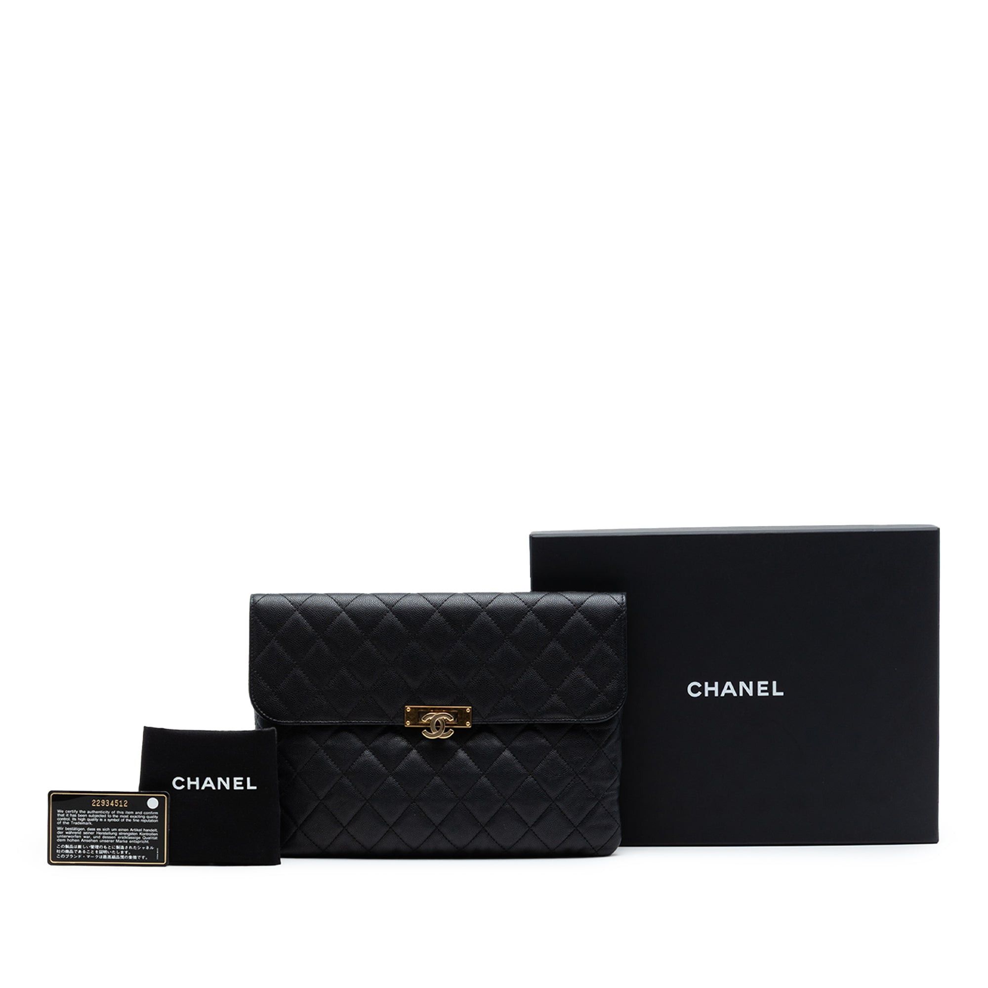 Chanel Medium Quilted Caviar Golden Class O Case Clutch Size ONE SIZE - 7 Thumbnail