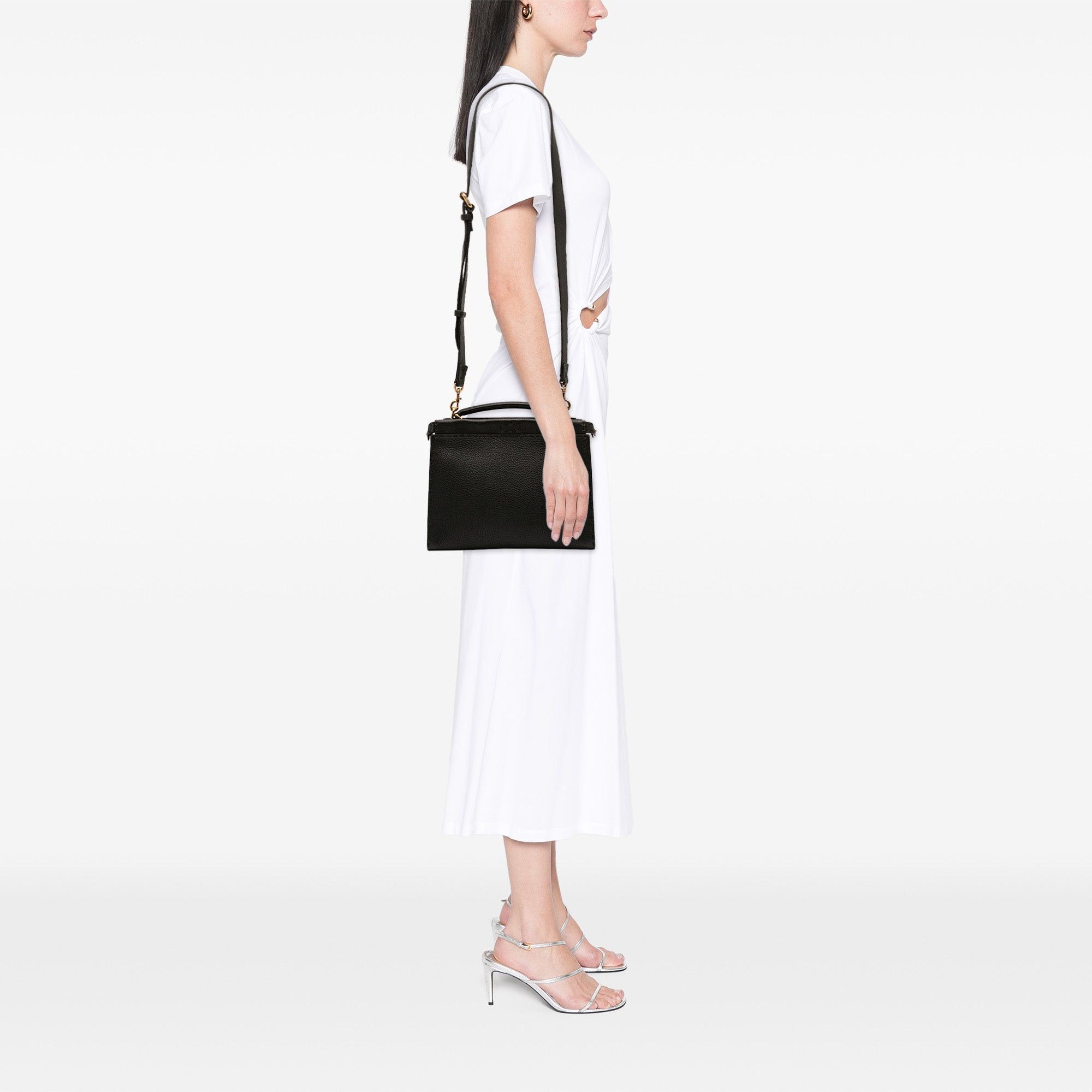 Fendi Mini Calfskin Romano Selleria Peekaboo Iconic Fit Satchel Size ONE SIZE - 7 Thumbnail
