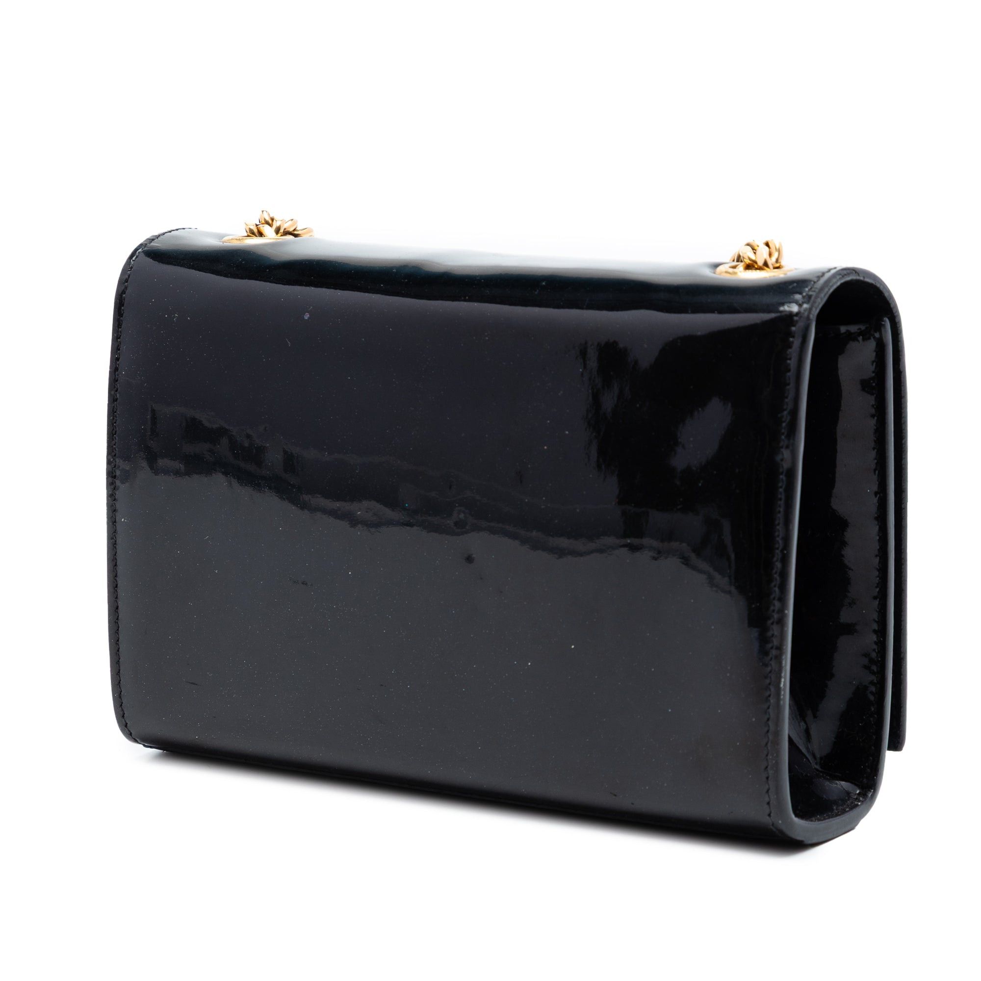 Saint Laurent Paris Small Patent Classic Monogram Kate Tassel Crossbody Size ONE SIZE - 2 Thumbnail