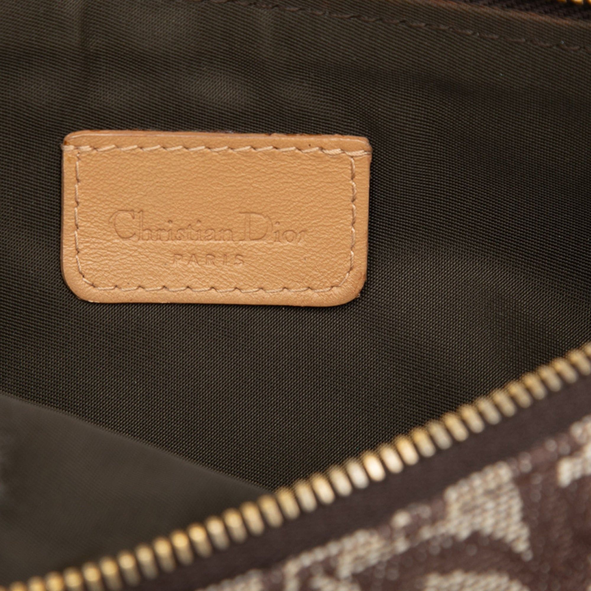 Dior Mini Diorissimo Canvas Saddle Pochette Size ONE SIZE - 5 Thumbnail