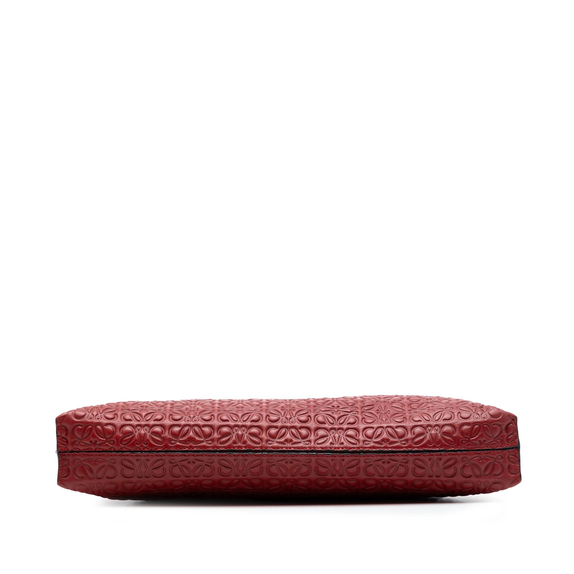 Loewe Embossed Anagram Leather Repeat T Clutch Size ONE SIZE - 3 Thumbnail